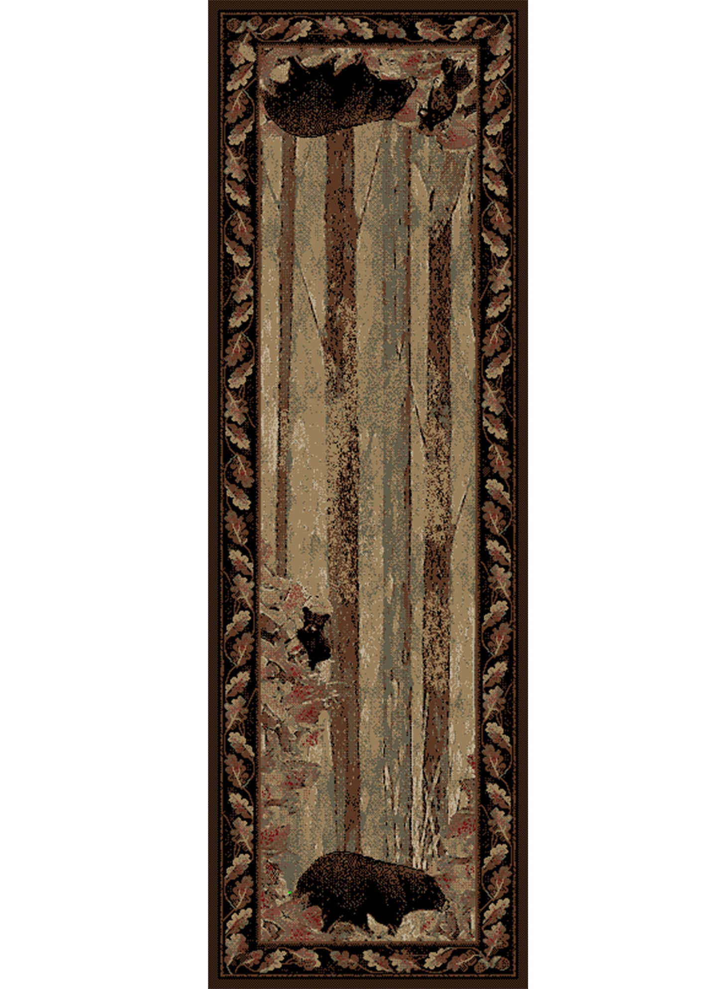 American Destinations Smokey Mountains Multi 7'10"x9'10" Area Rug | 100% Polypropylene | Machine Loomed | 10 mm pile height