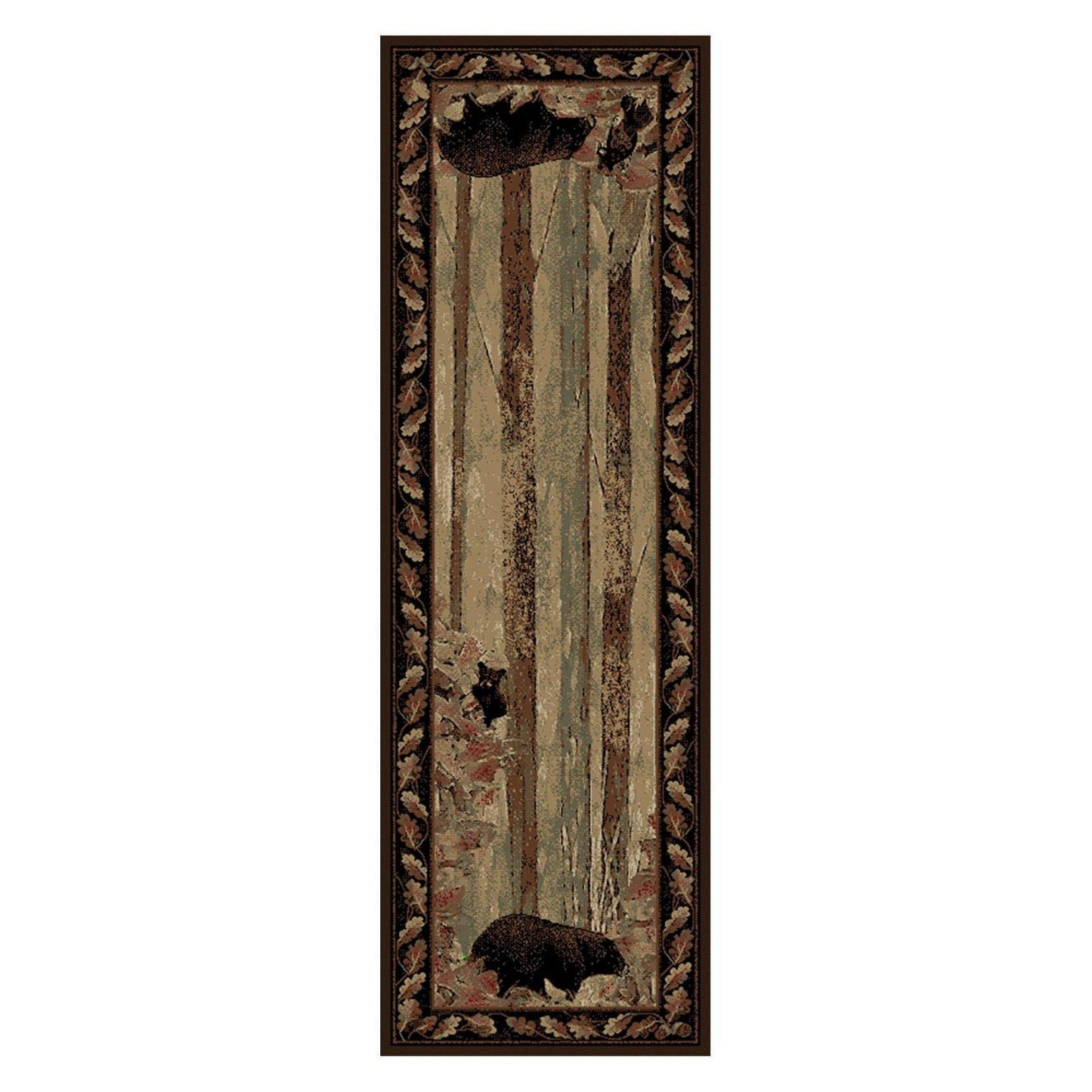 American Destinations Smokey Mountains Multi 7'10"x9'10" Area Rug | 100% Polypropylene | Machine Loomed | 10 mm pile height