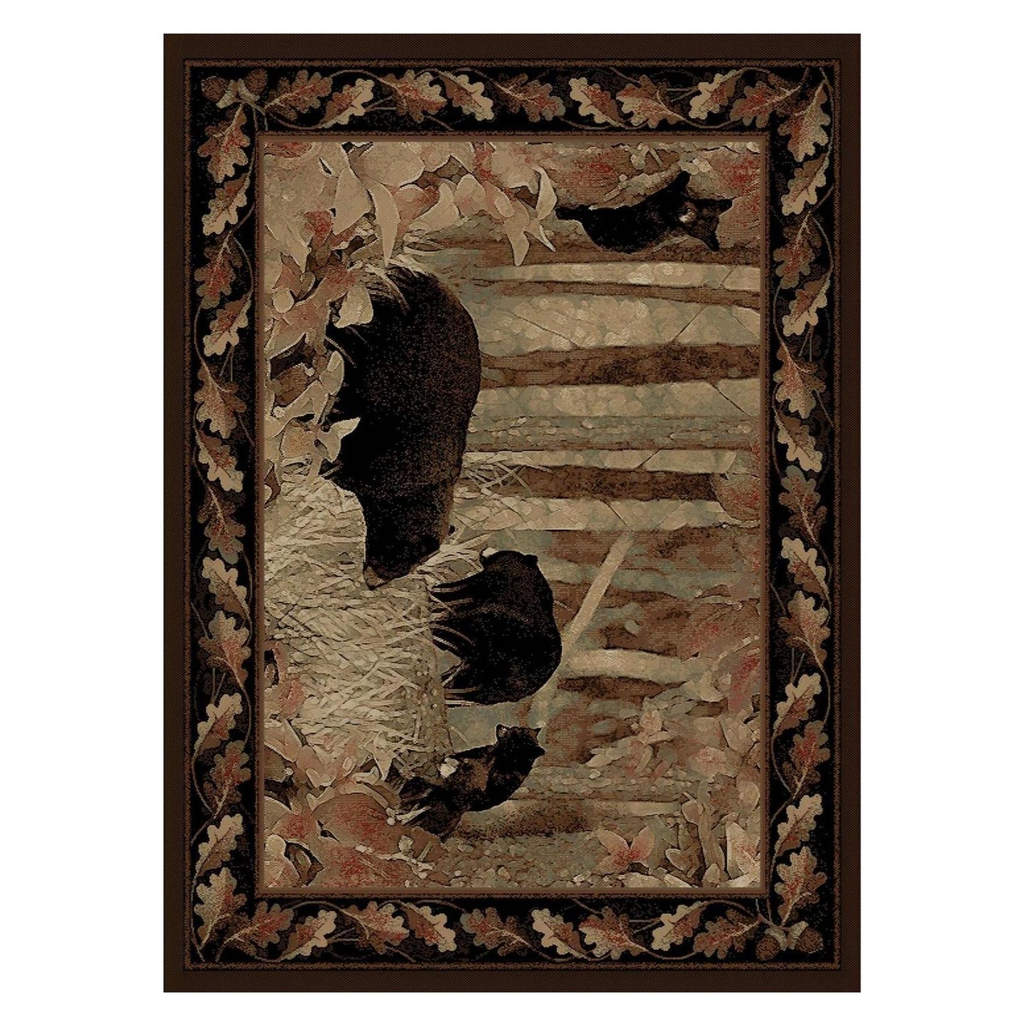 American Destinations Smokey Mountains Multi 5'3"x7'3" Area Rug | 100% Polypropylene | Machine Loomed | 10 mm pile height