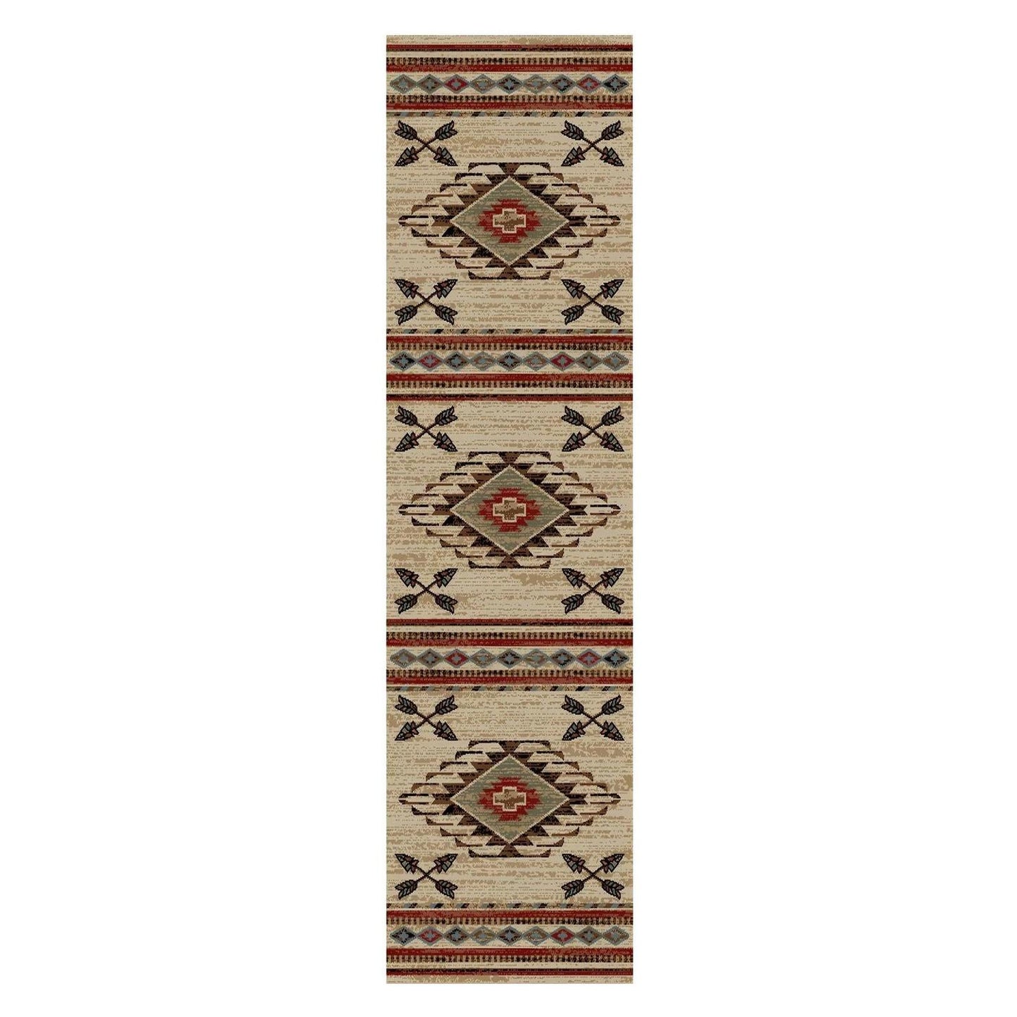 American Destinations Arrowhead Antique 5'3"x7'3" Area Rug | 100% Polypropylene | Machine Loomed | 10 mm pile height