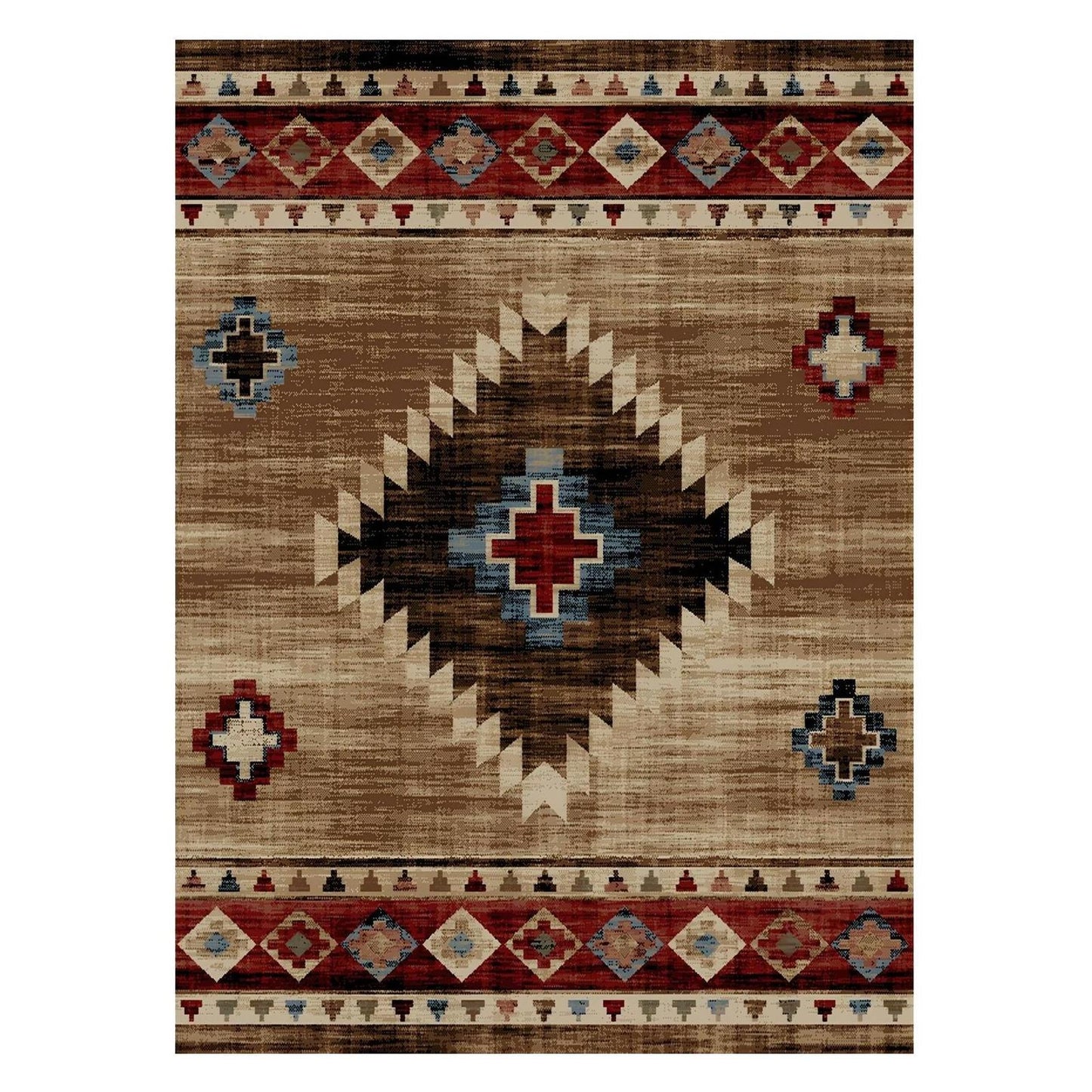 American Destinations Austin Multi 2'3"x3'3" Area Rug | 100% Polypropylene | Machine Loomed | 10 mm pile height