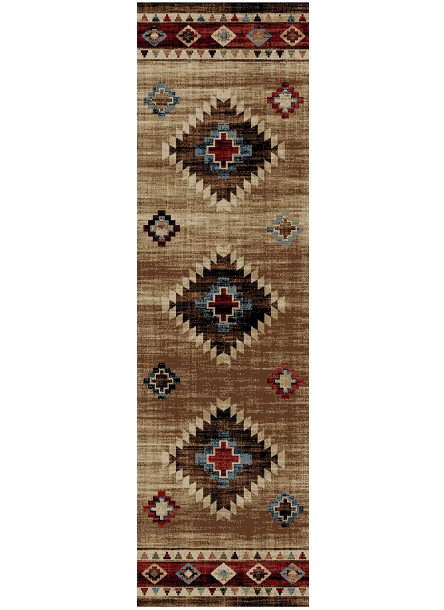American Destinations Austin Multi 2'3"x3'3" Area Rug | 100% Polypropylene | Machine Loomed | 10 mm pile height