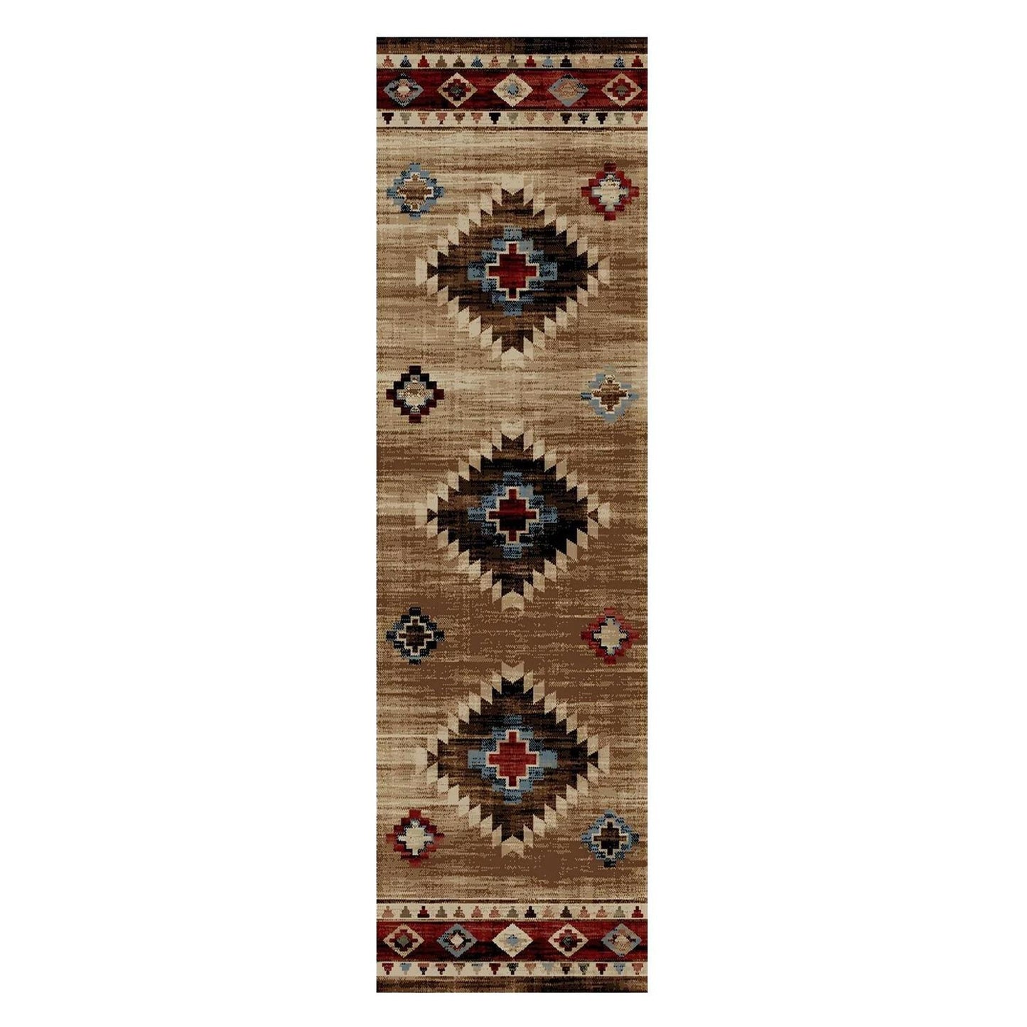 American Destinations Austin Multi 5'3"x7'3" Area Rug | 100% Polypropylene | Machine Loomed | 10 mm pile height