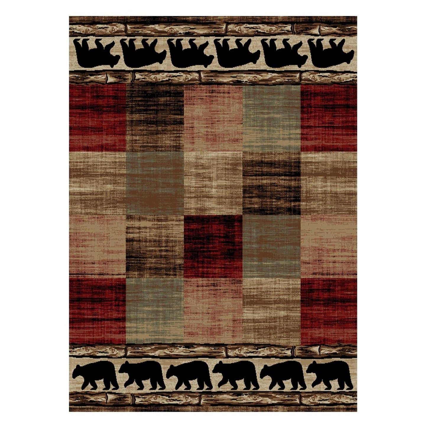American Destinations Mentone Multi 7'10"x9'10" Area Rug | 100% Polypropylene | Machine Loomed | 10 mm pile height