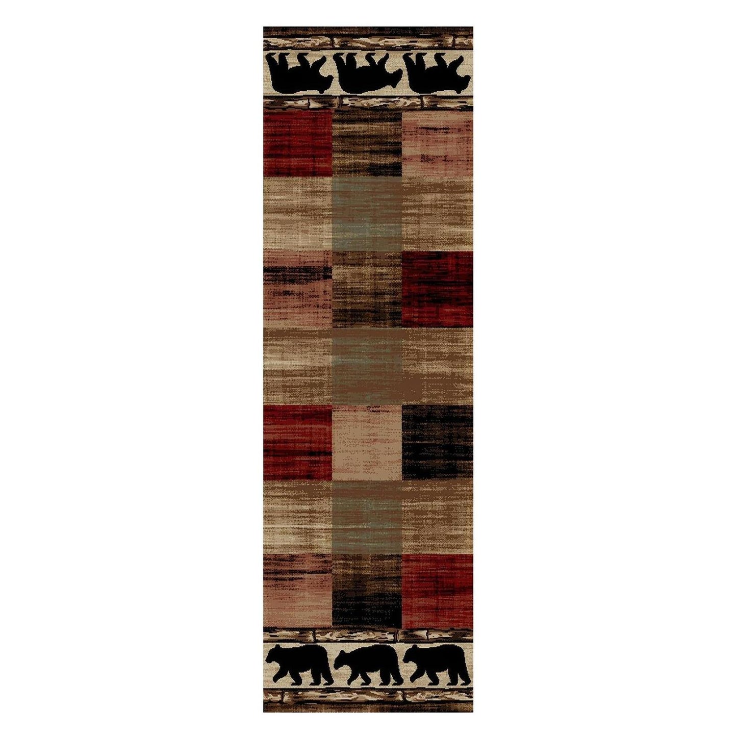 American Destinations Mentone Multi 2'3"x7'7" Area Rug | 100% Polypropylene | Machine Loomed | 10 mm pile height
