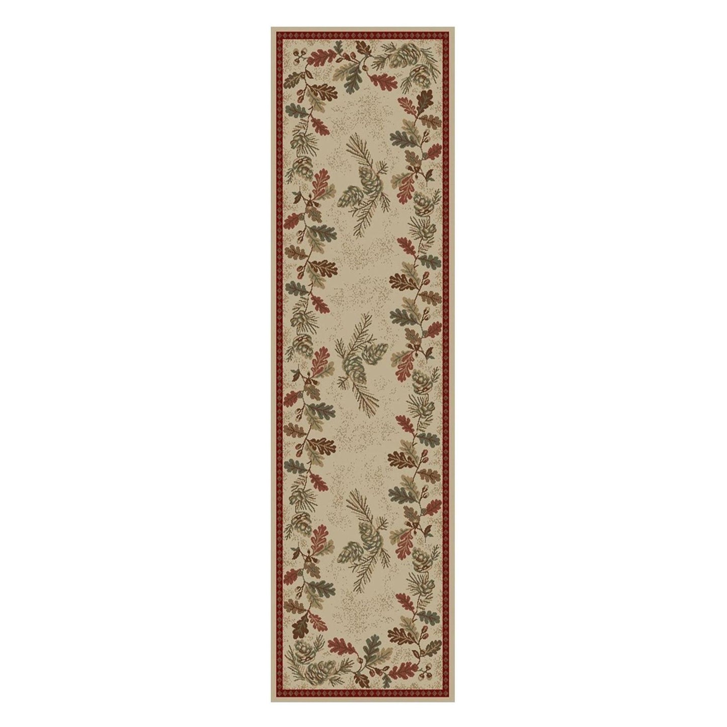 American Destinations Oak Mountain Multi 7'10"x9'10" Area Rug | 100% Polypropylene | Machine Loomed | 10 mm pile height