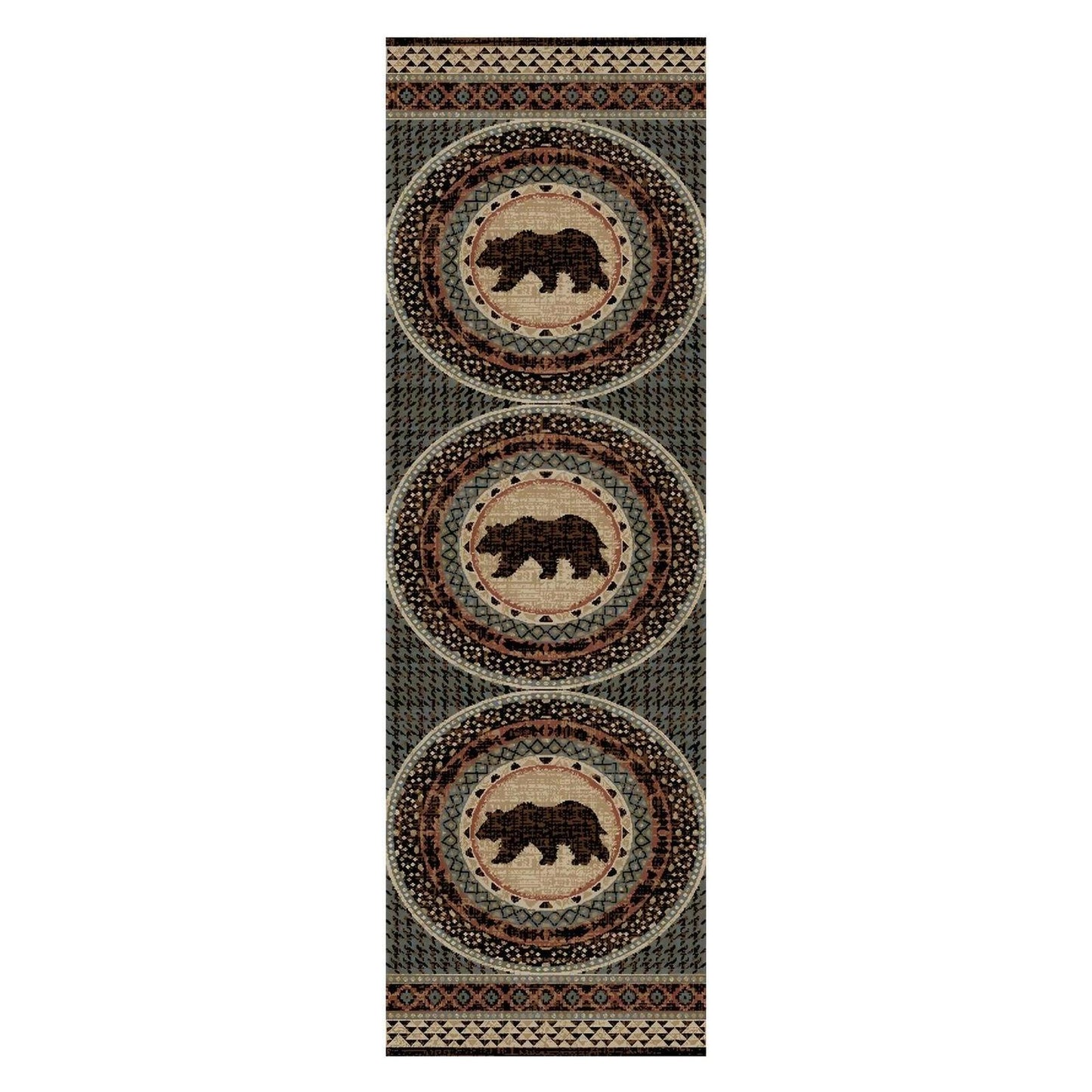 American Destinations Asheville Multi 2'3"x3'3" Area Rug | 100% Polypropylene | Machine Loomed | 10 mm pile height