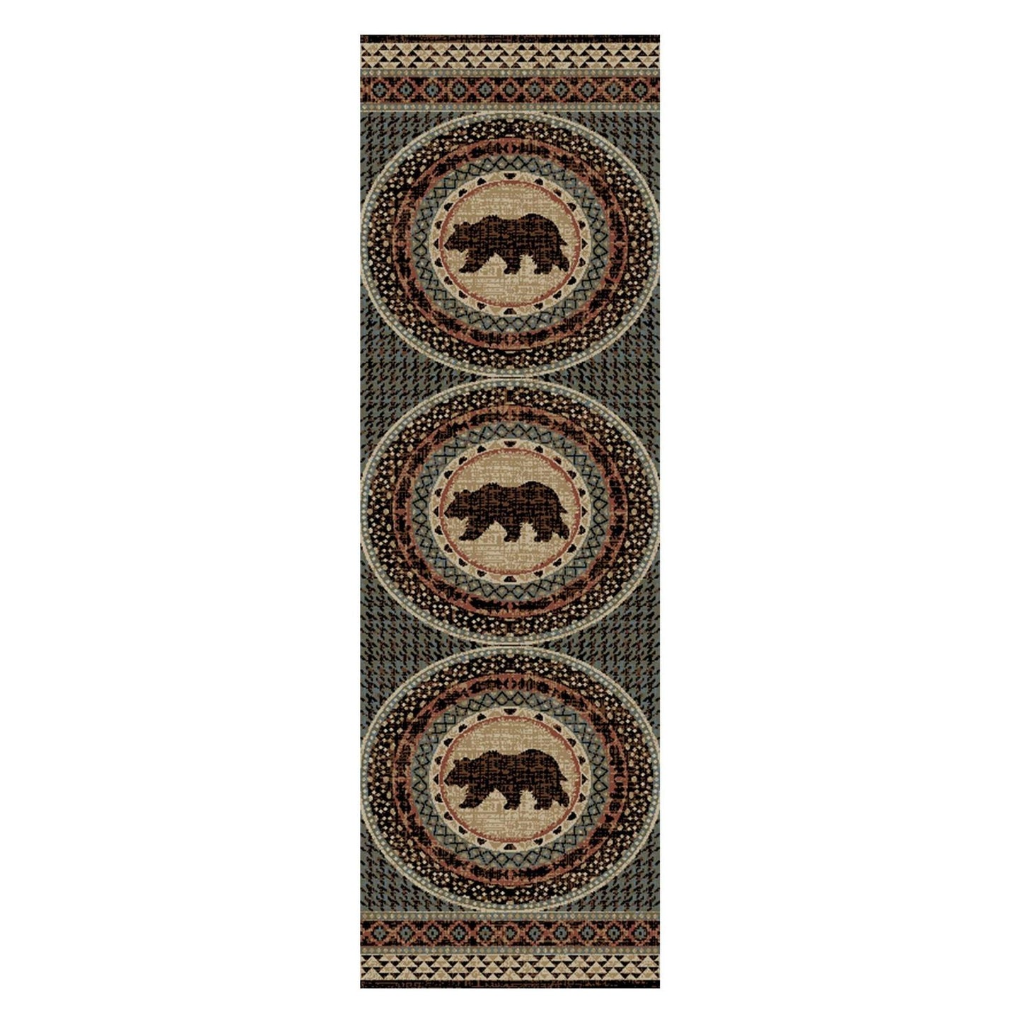American Destinations Asheville Multi 7'10"x9'10" Area Rug | 100% Polypropylene | Machine Loomed | 10 mm pile height