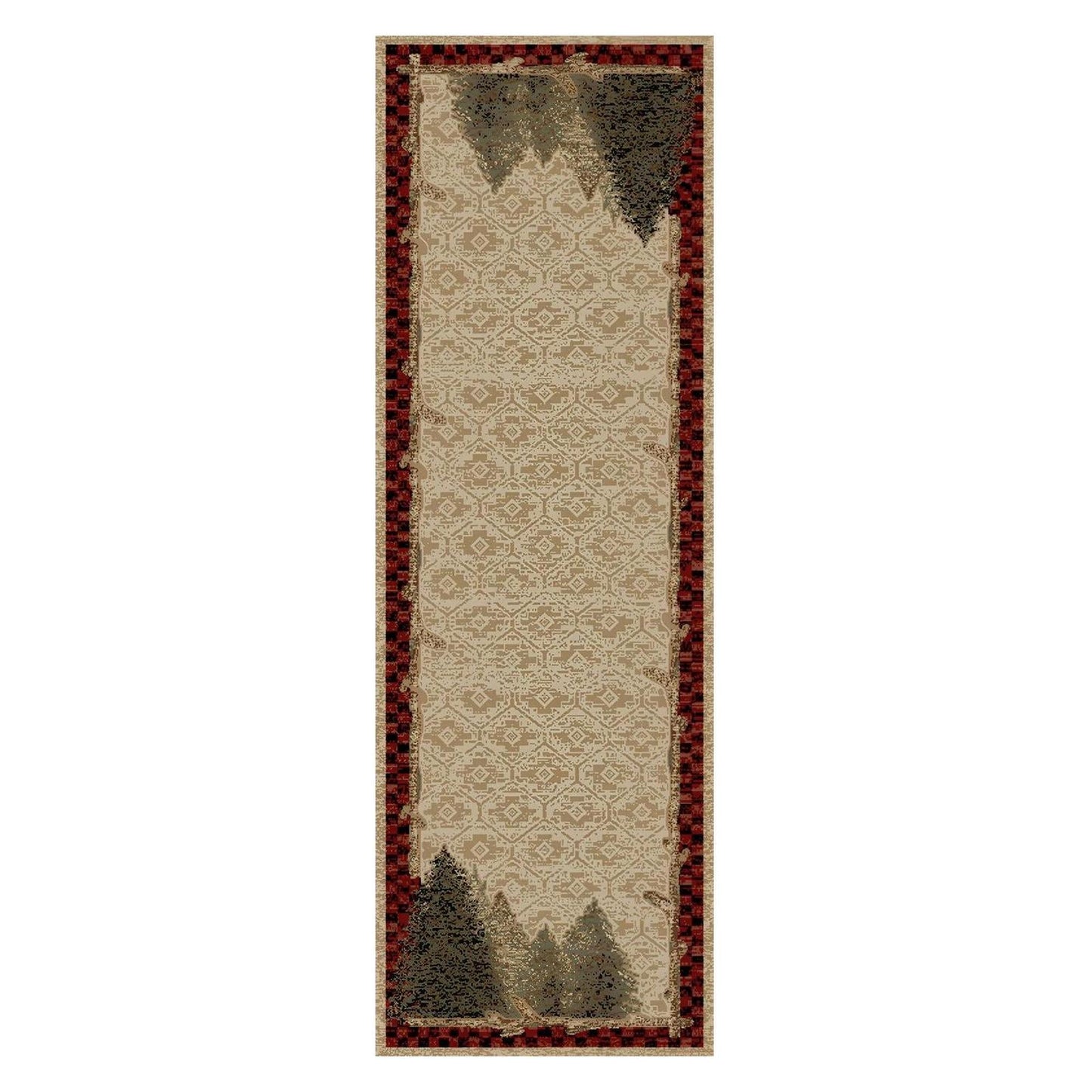 American Destinations Forest Antique 2'3"x3'3" Area Rug | 100% Polypropylene | Machine Loomed | 10 mm pile height