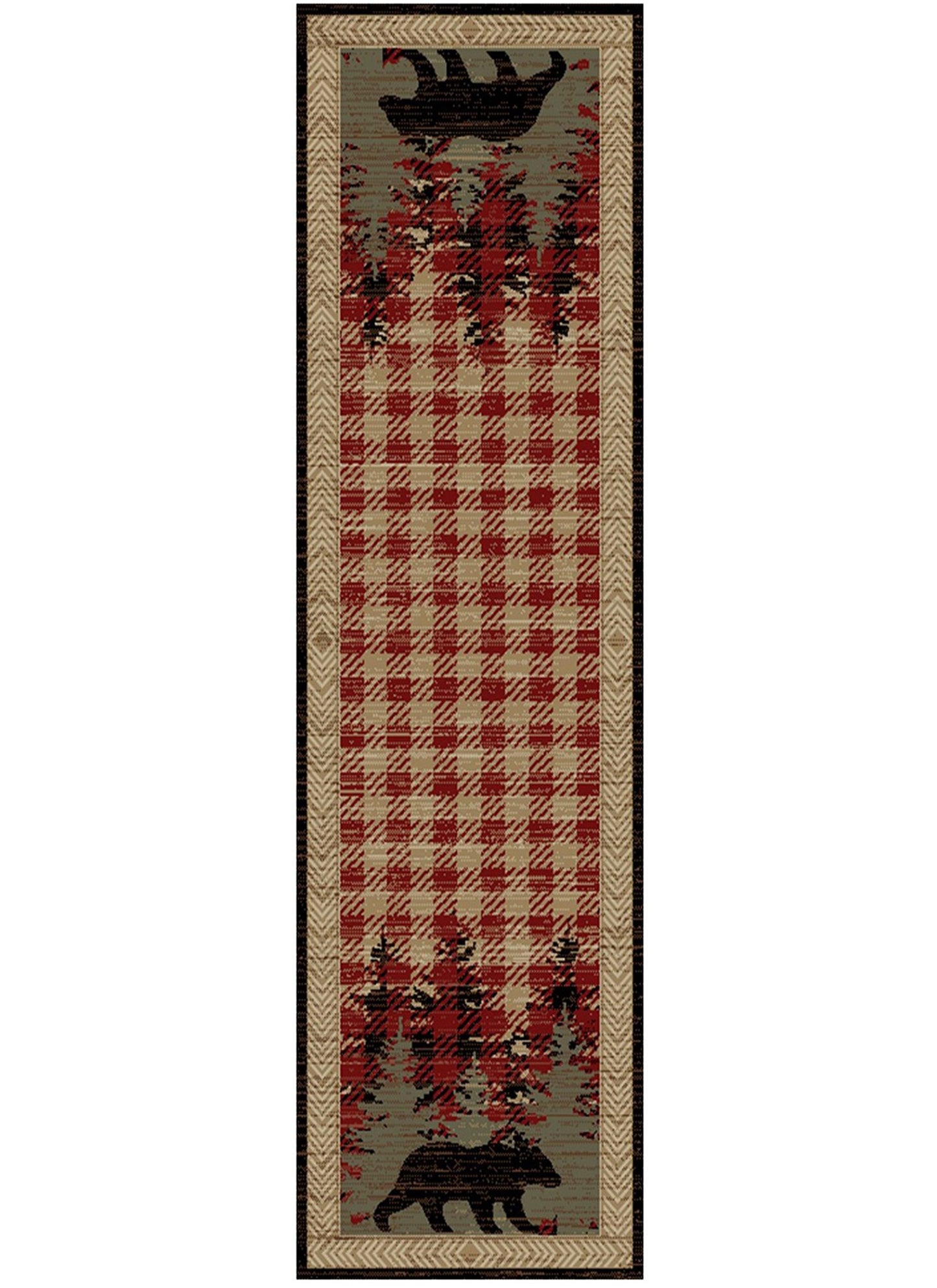 American Destinations Blowing Rock Antique 2'3"x7'7" Area Rug | 100% Polypropylene | Machine Loomed | 10 mm pile height