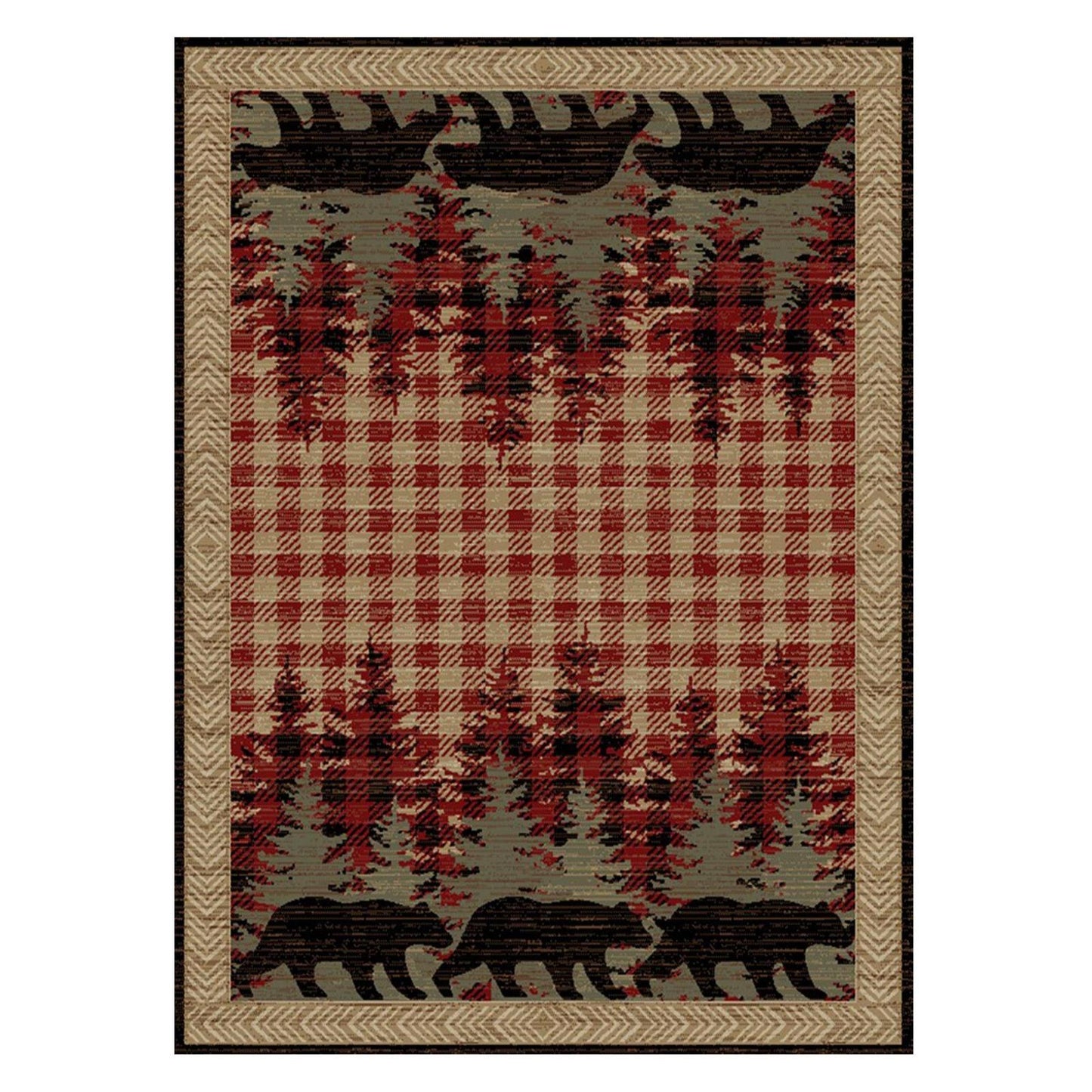 American Destinations Blowing Rock Antique 7'10"x9'10" Area Rug | 100% Polypropylene | Machine Loomed | 10 mm pile height