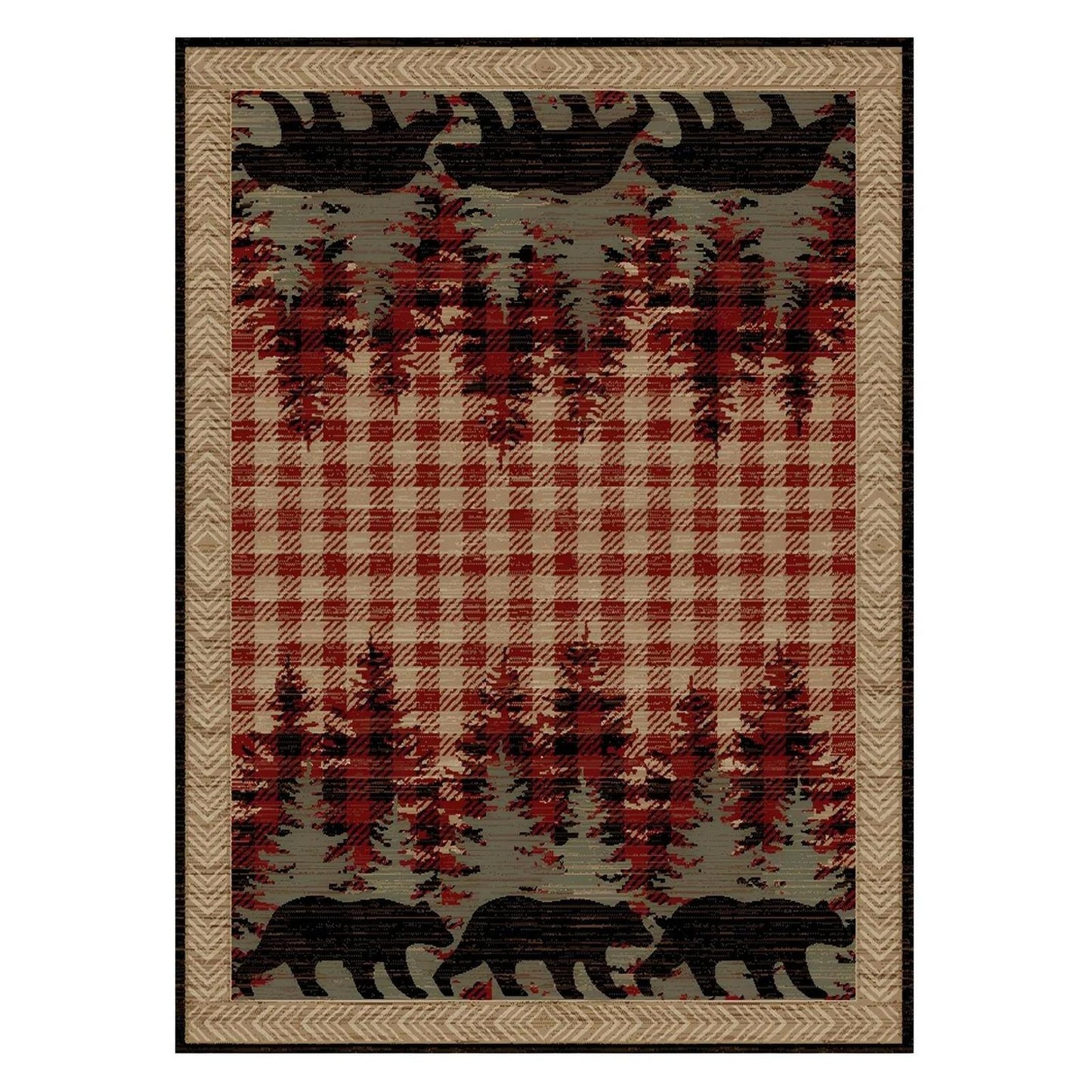 American Destinations Blowing Rock Antique 5'3"x7'3" Area Rug | 100% Polypropylene | Machine Loomed | 10 mm pile height