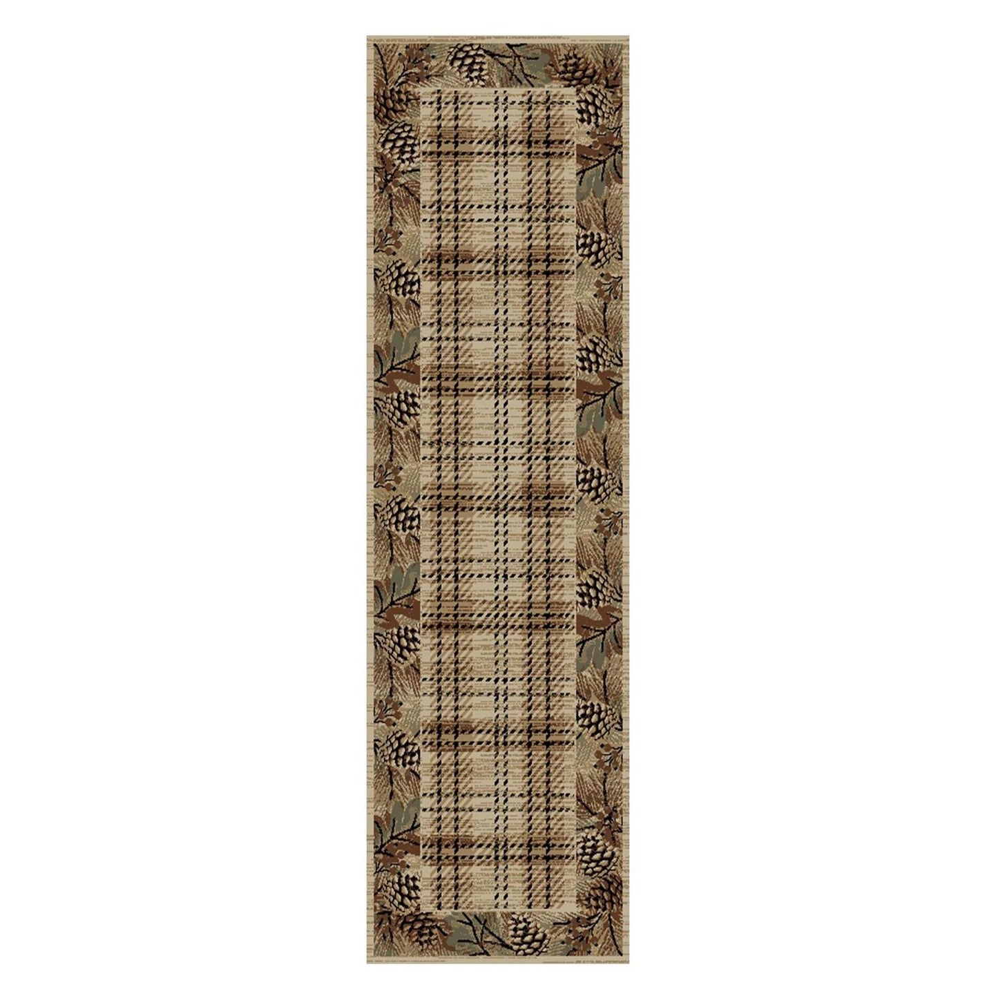American Destinations Pembroke Plaid Multi 7'10"x9'10" Area Rug | 100% Polypropylene | Machine Loomed | 10 mm pile height