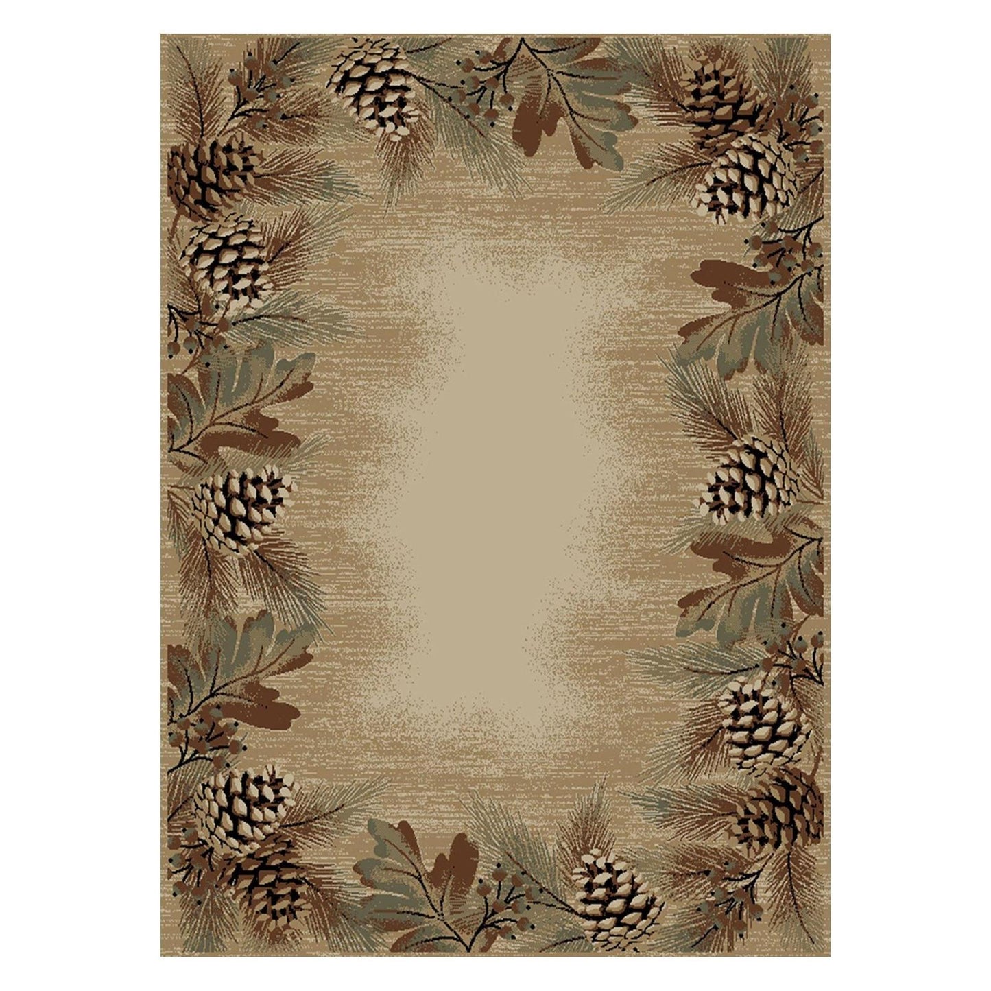 American Destinations Pembroke Pines Antique 7'10"x9'10" Area Rug | 100% Polypropylene | Machine Loomed | 10 mm pile height