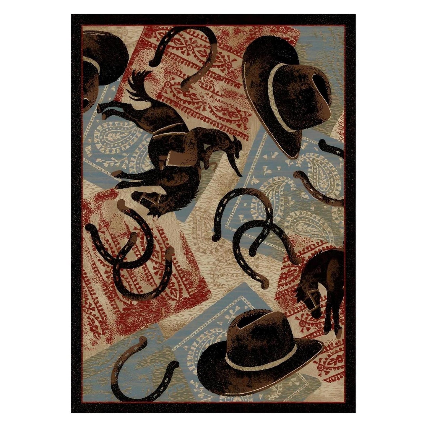 American Destinations Ladera Ranch Multi 2'3"x3'3" Area Rug | 100% Polypropylene | Machine Loomed | 10 mm pile height