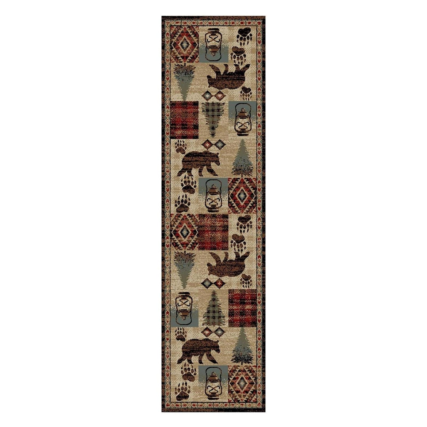 American Destinations Cypress Creek Multi 7'10"x9'10" Area Rug | 100% Polypropylene | Machine Loomed | 10 mm pile height