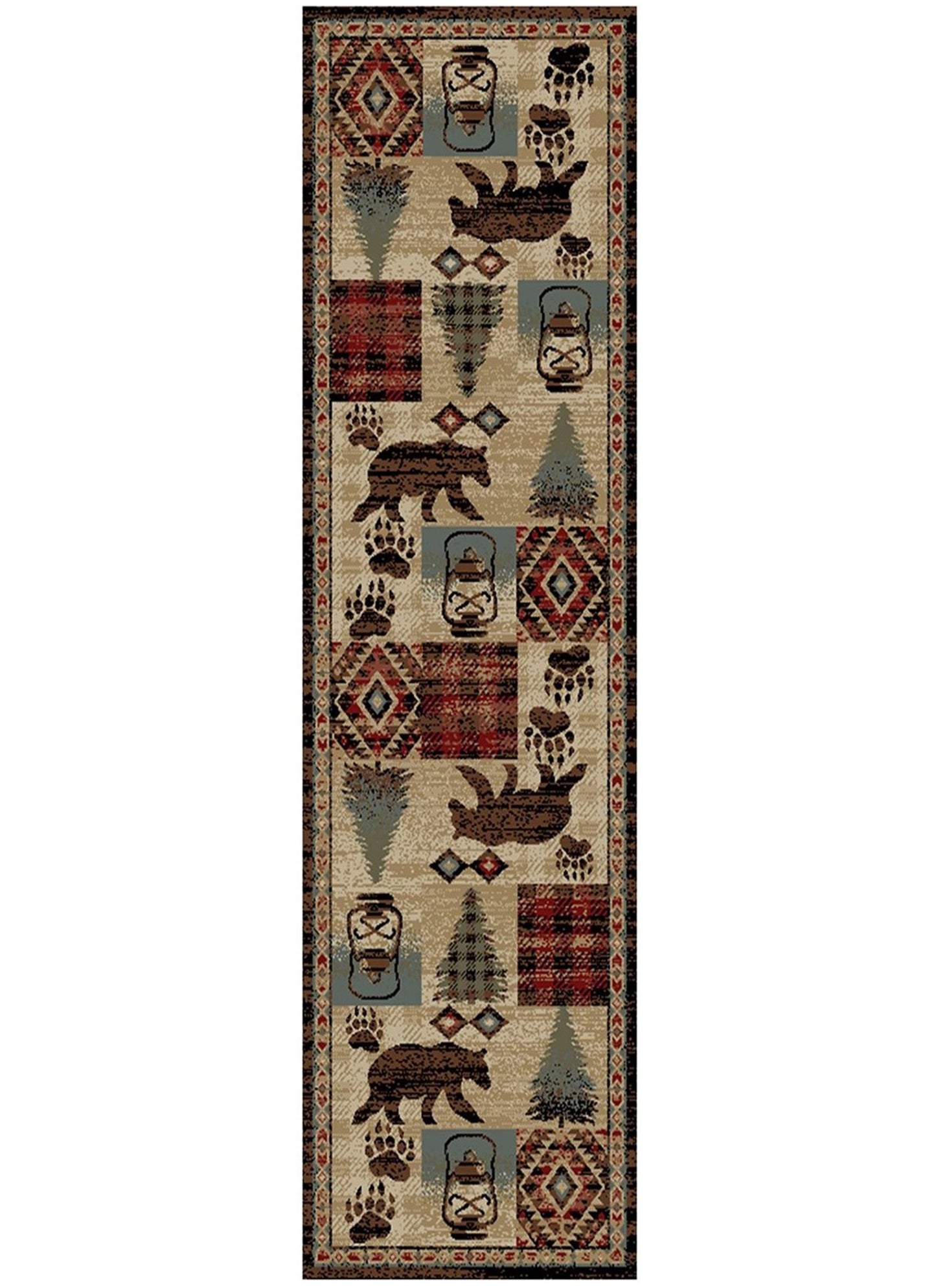 American Destinations Cypress Creek Multi 2'3"x3'3" Area Rug | 100% Polypropylene | Machine Loomed | 10 mm pile height