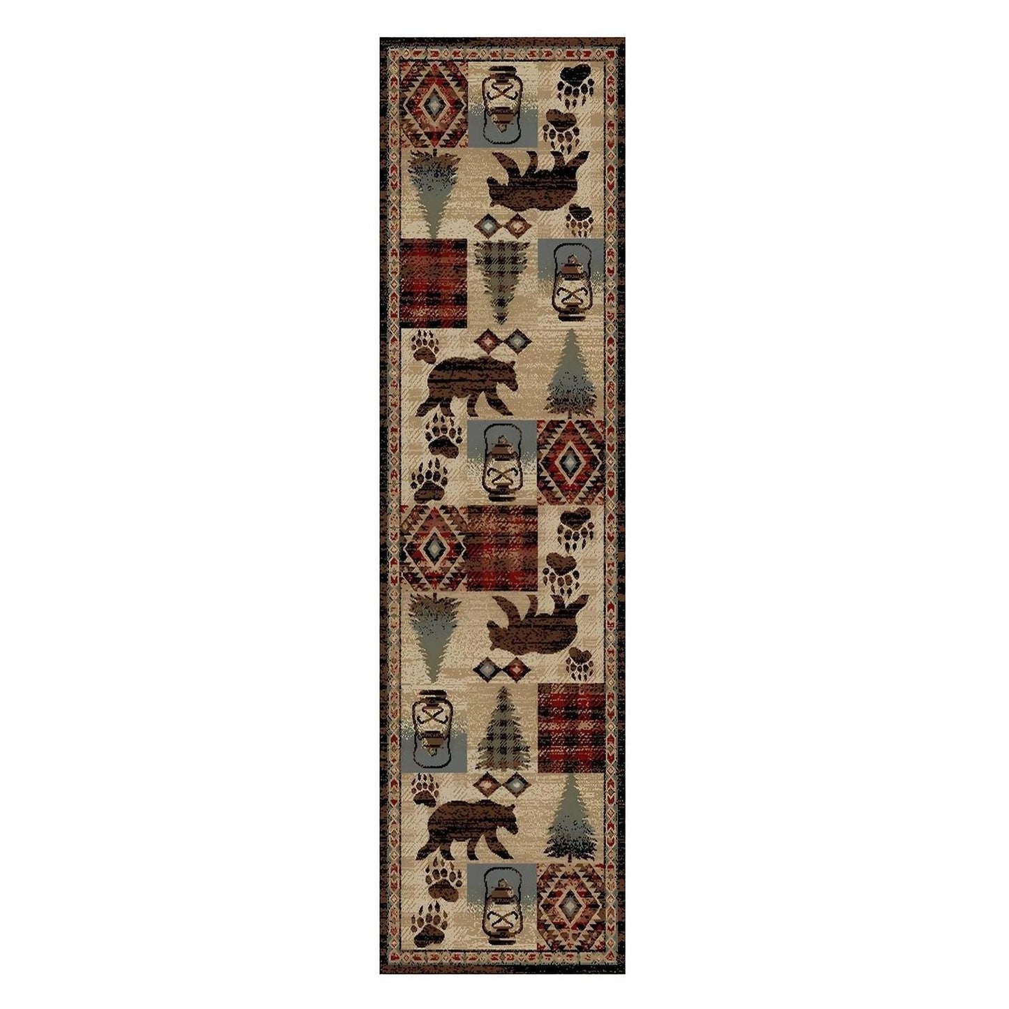 American Destinations Cypress Creek Multi 2'3"x3'3" Area Rug | 100% Polypropylene | Machine Loomed | 10 mm pile height