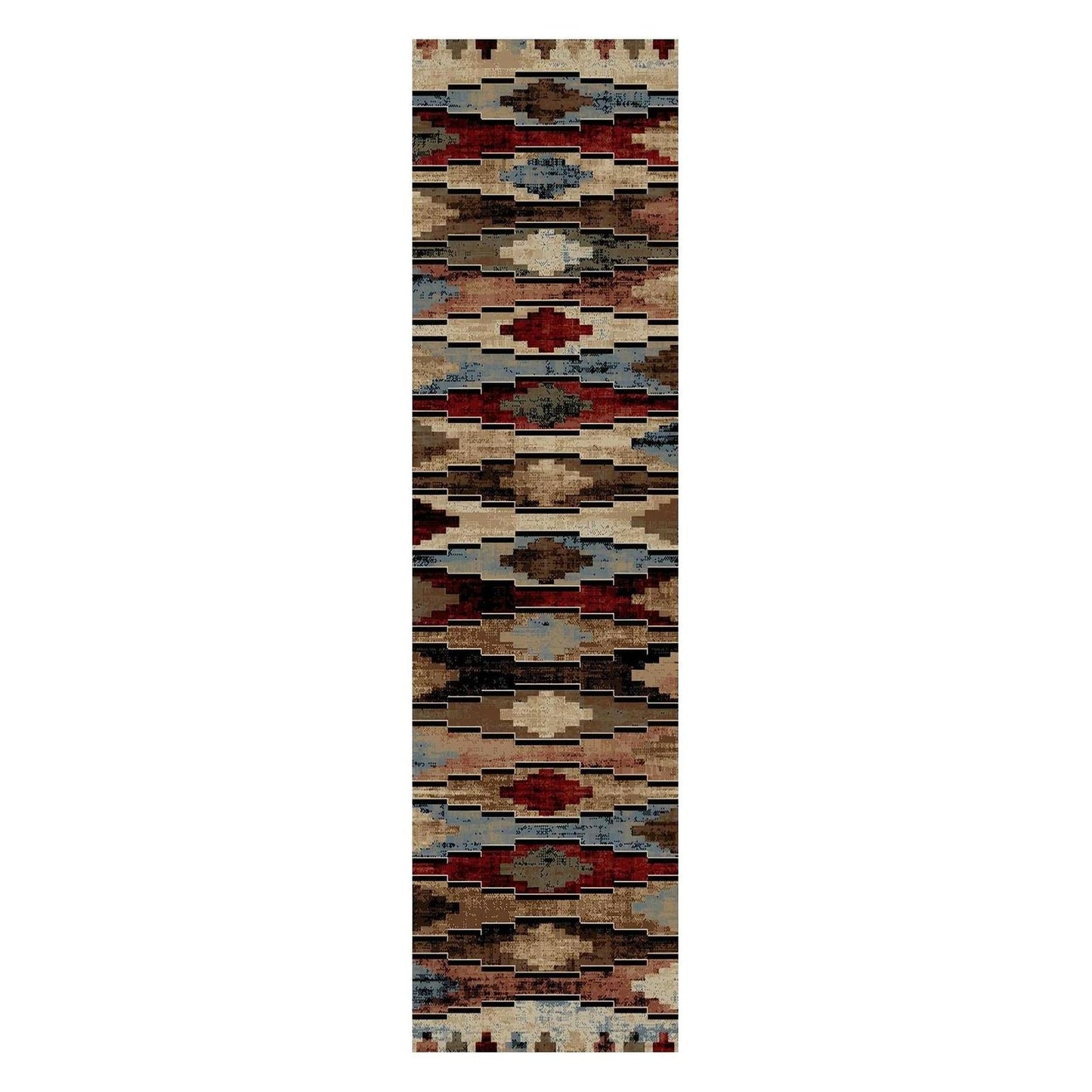 American Destinations Cross Plains Multi 5'3"x7'3" Area Rug | 100% Polypropylene | Machine Loomed | 10 mm pile height