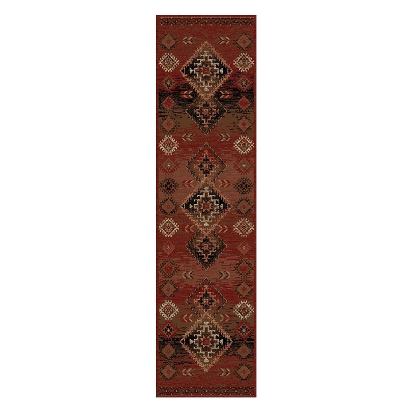 American Destinations Phoenix Red 7'10"x9'10" Area Rug | 100% Polypropylene | Machine Loomed | 10 mm pile height