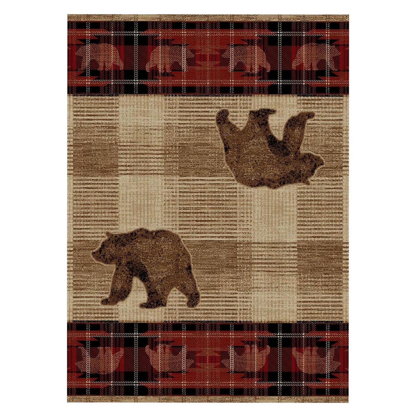 American Destinations Rocky Point Antique 2'3"x3'3" Area Rug | 100% Polypropylene | Machine Loomed | 10 mm pile height