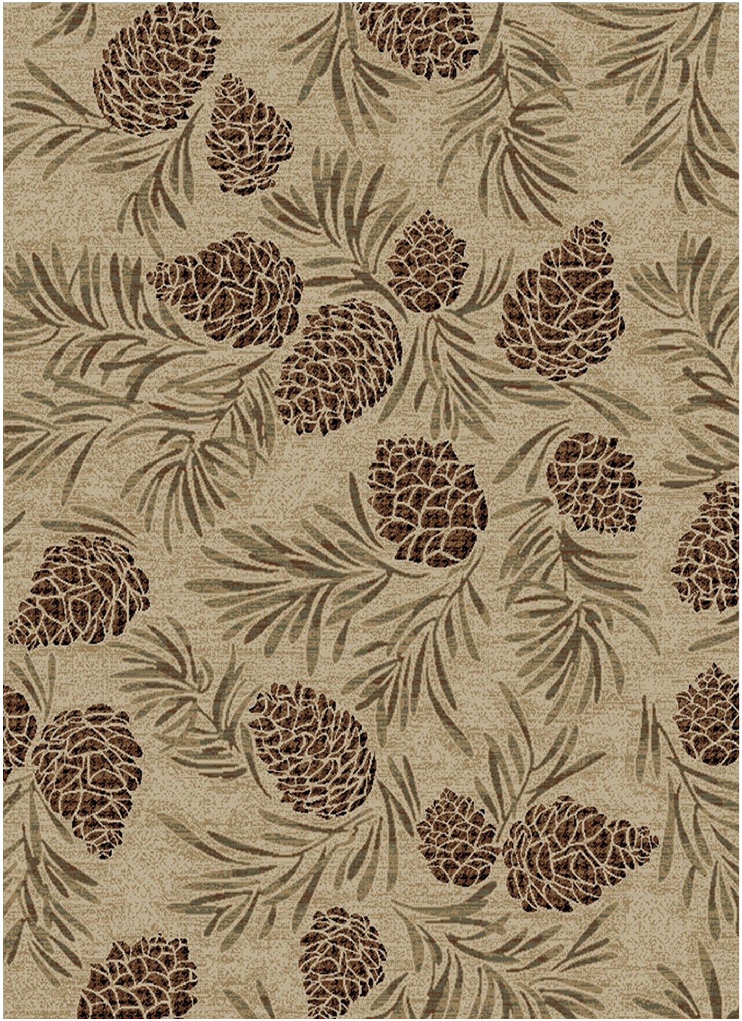 American Destinations Pine Grove Antique 7'10"x9'10" Area Rug | 100% Polypropylene | Machine Loomed | 10 mm pile height