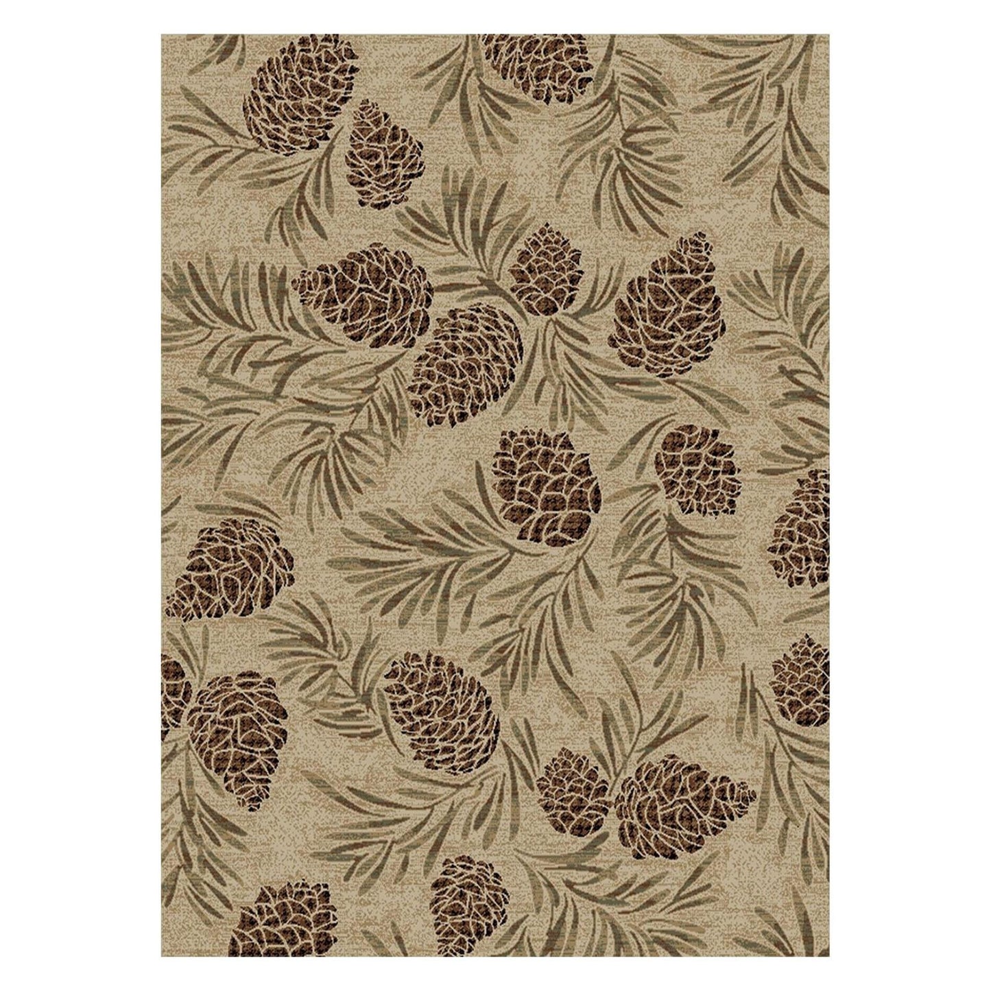 American Destinations Pine Grove Antique 5'3"x7'3" Area Rug | 100% Polypropylene | Machine Loomed | 10 mm pile height