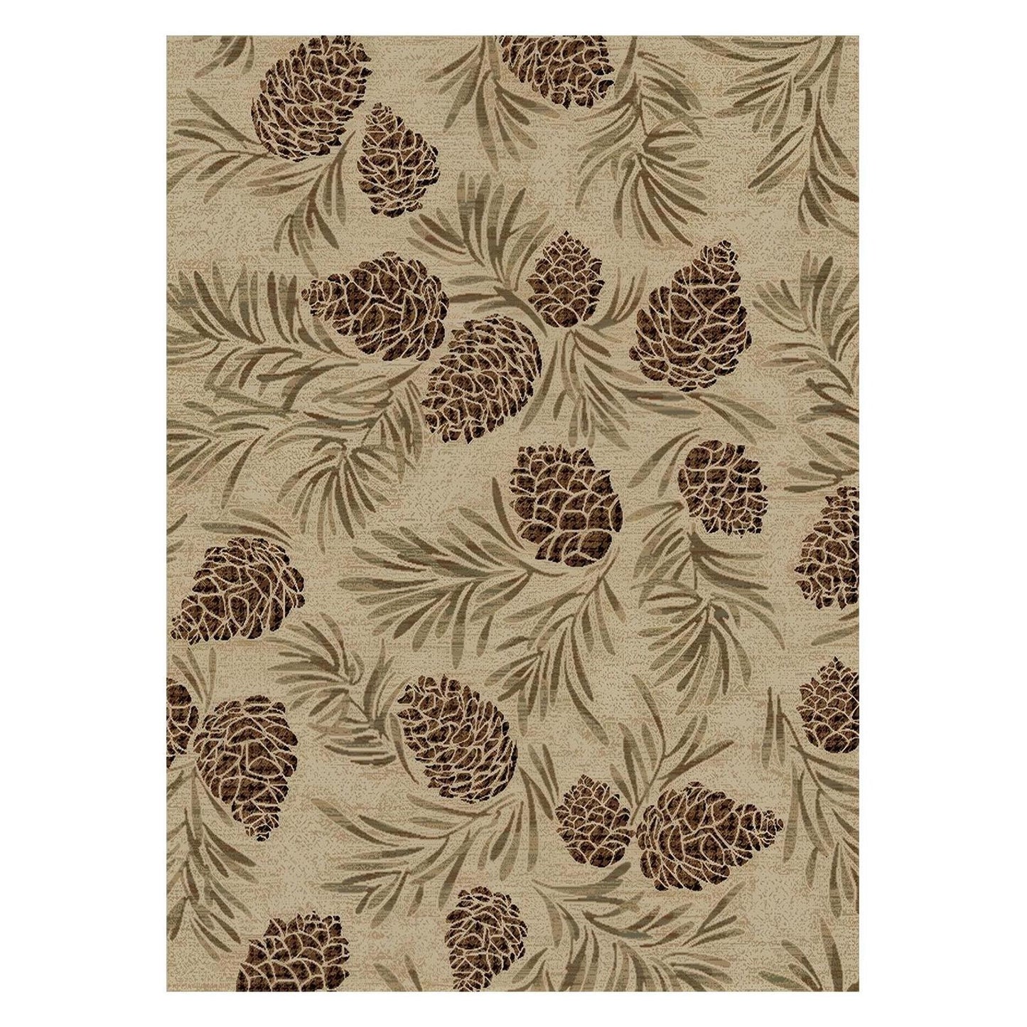 American Destinations Pine Grove Antique 2'3"x3'3" Area Rug | 100% Polypropylene | Machine Loomed | 10 mm pile height