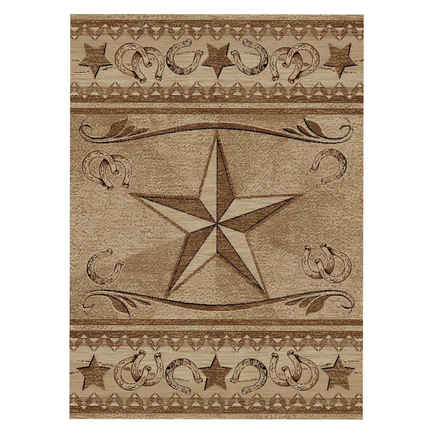 American Destinations Abilene Antique 5'3"x7'3" Area Rug | 100% Polypropylene | Machine Loomed | 10 mm pile height
