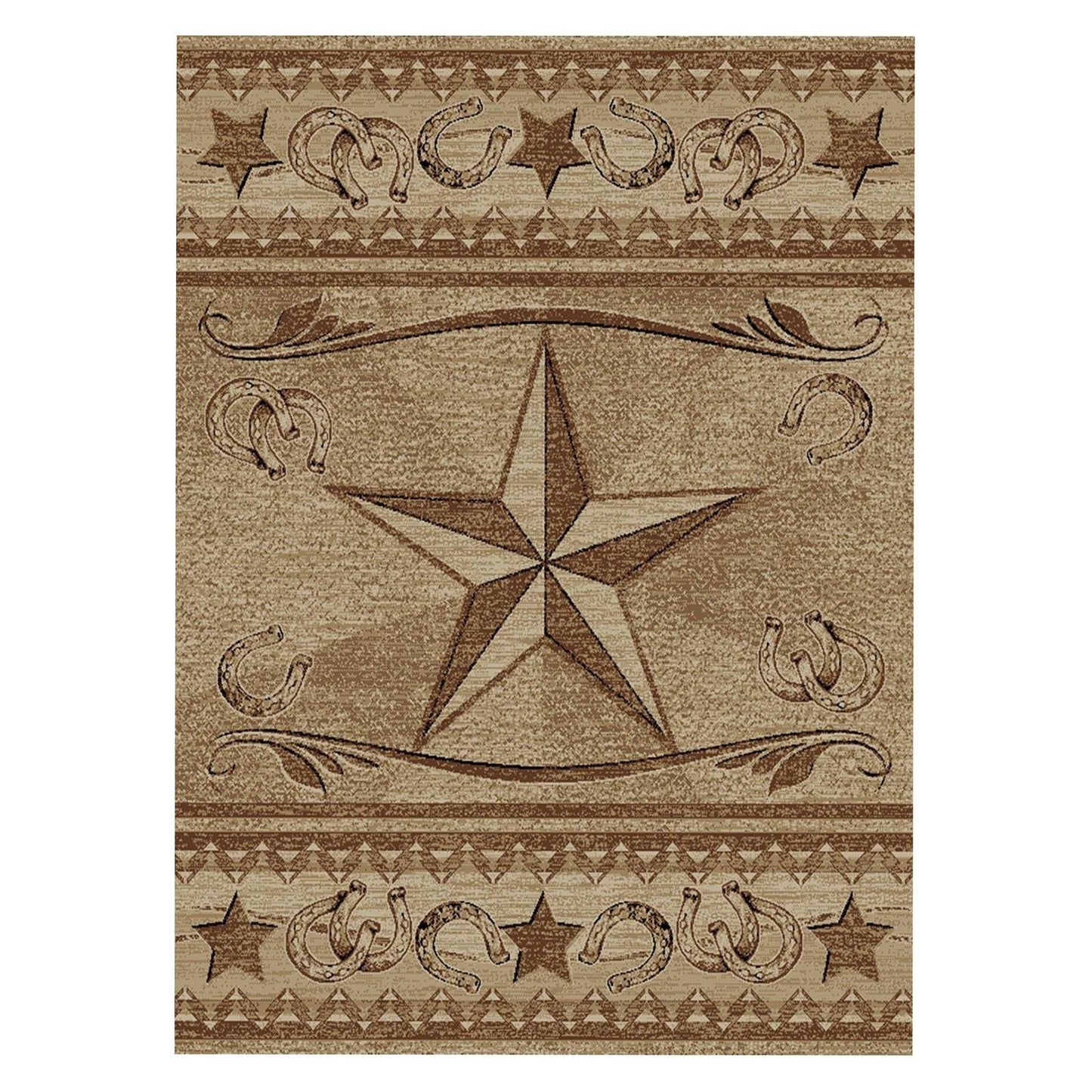 American Destinations Abilene Antique 5'3"x7'3" Area Rug | 100% Polypropylene | Machine Loomed | 10 mm pile height