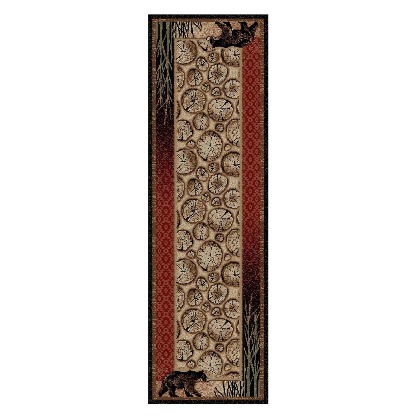 American Destinations Red Creek Multi 5'3"x7'3" Area Rug | 100% Polypropylene | Machine Loomed | 10 mm pile height