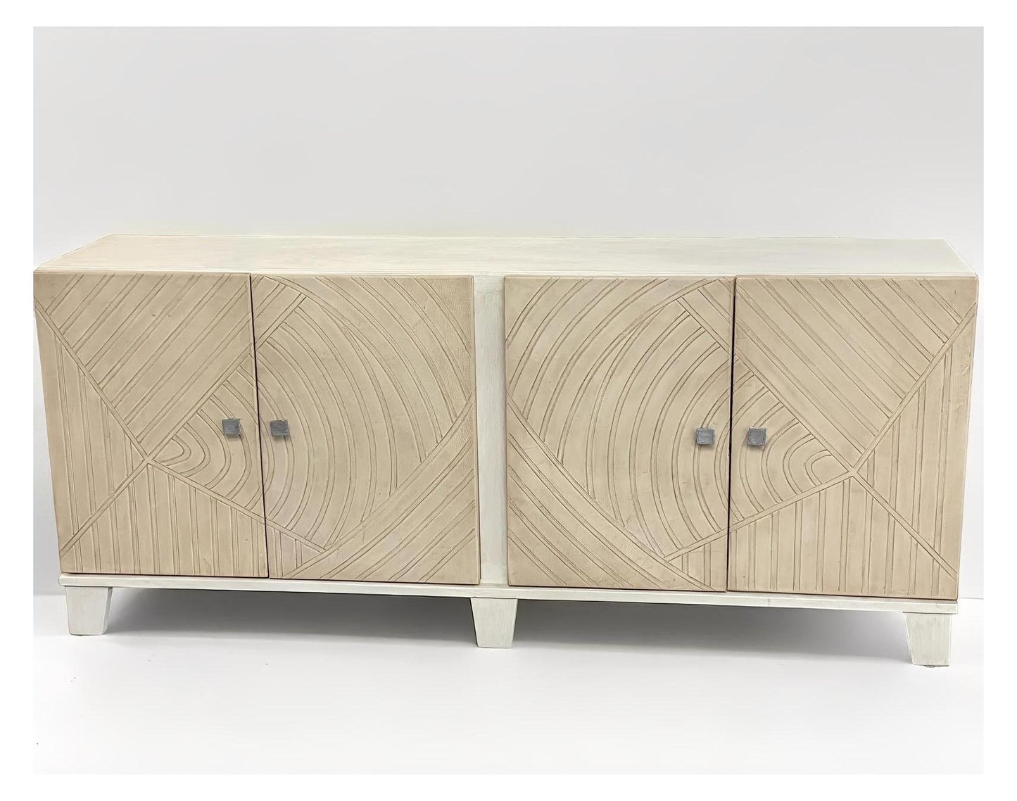 Valoria Crest Ivory Dining Room Buffet Table 20 x 84 x 36