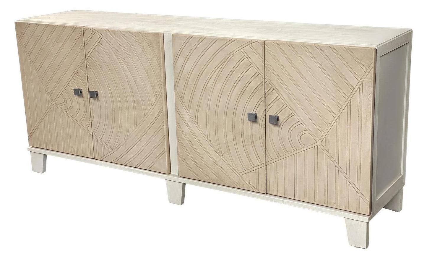 Valoria Crest Ivory Dining Room Buffet Table 20 x 84 x 36