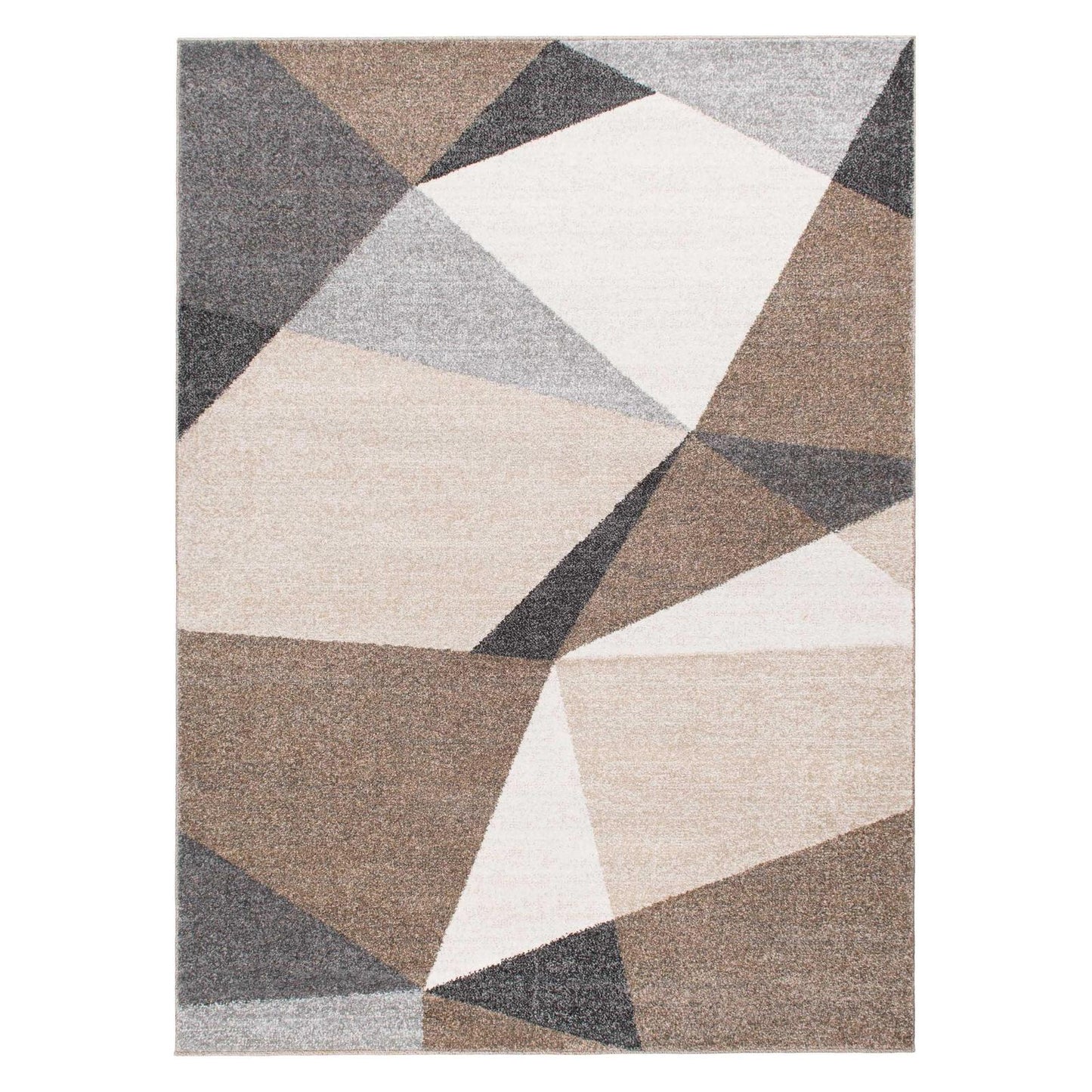 Augusta Journey Multi 5'3"x7'3" 100% Freize Polypropylene Machine Loomed Area Rug 9mm pile height