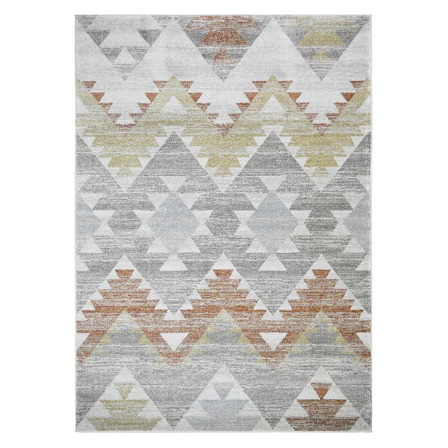 Barcelona Camino Rust 5'3"x7'3" 100% Polypropylene Machine Loomed Area Rug 13mm pile height
