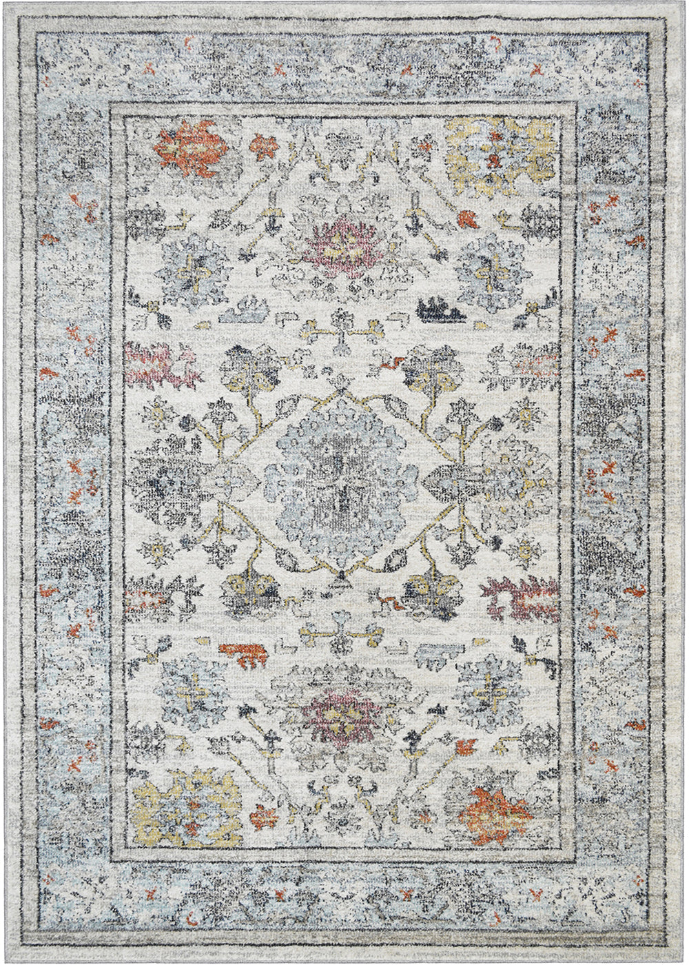 Barcelona Dorset Ivory 9'2"x12'10" 100% Polypropylene Machine Loomed Area Rug 13mm pile height