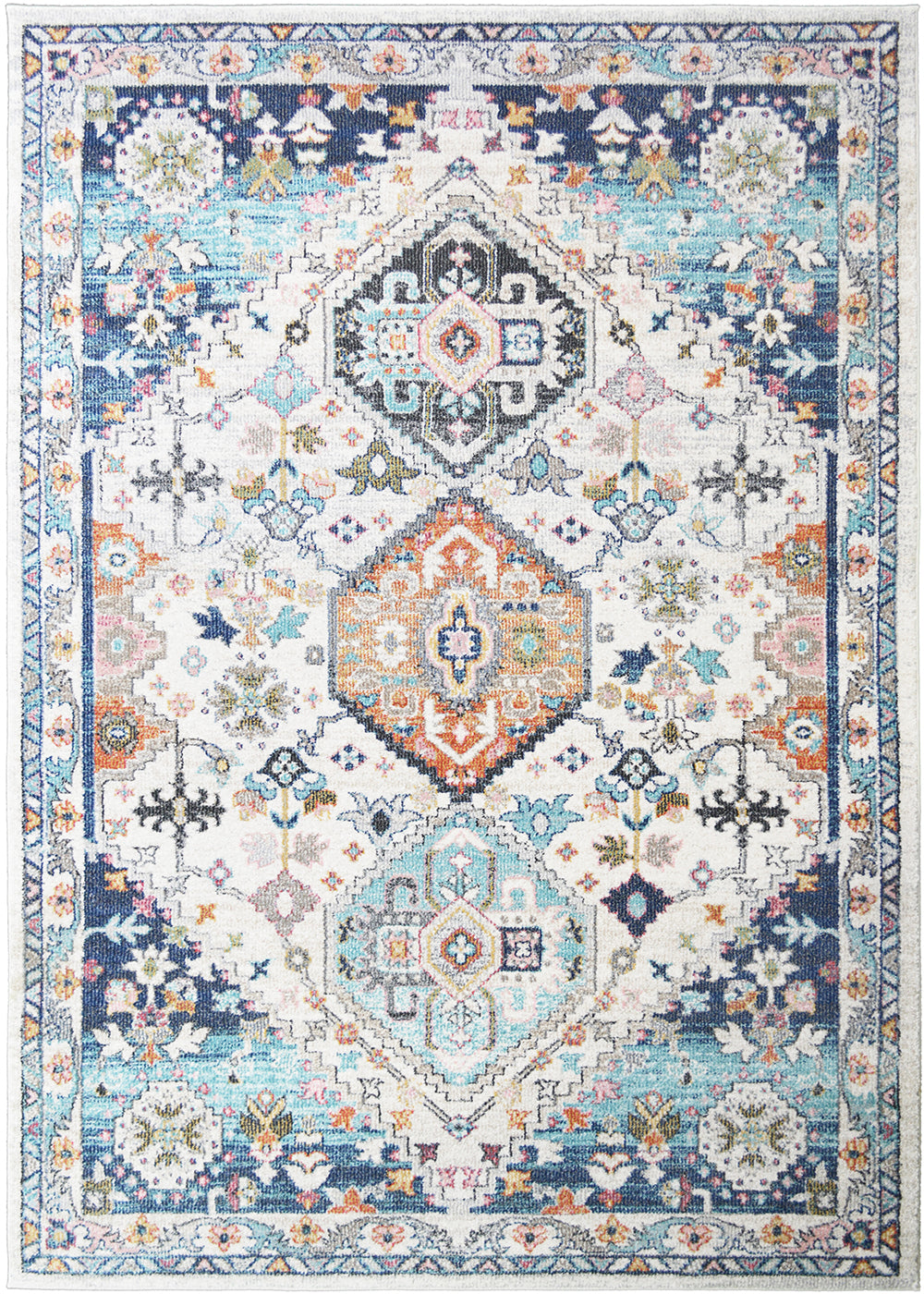 Barcelona Seville Ivory 9'2"x12'10" 100% Polypropylene Machine Loomed Area Rug 13mm pile height
