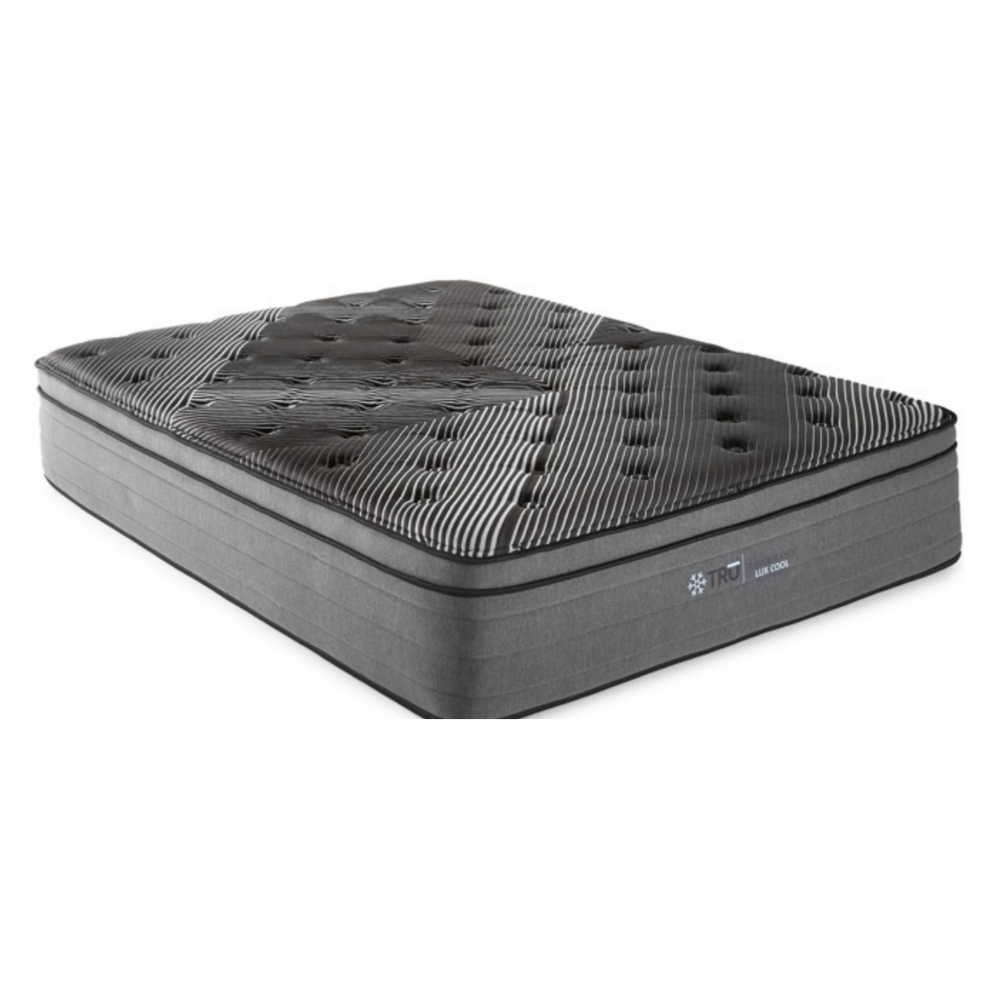 Mattress in a Box | BLACK ICE Euro Top Medium Firm Hybrid Cooling Mattress Made in the USA | 14-inch