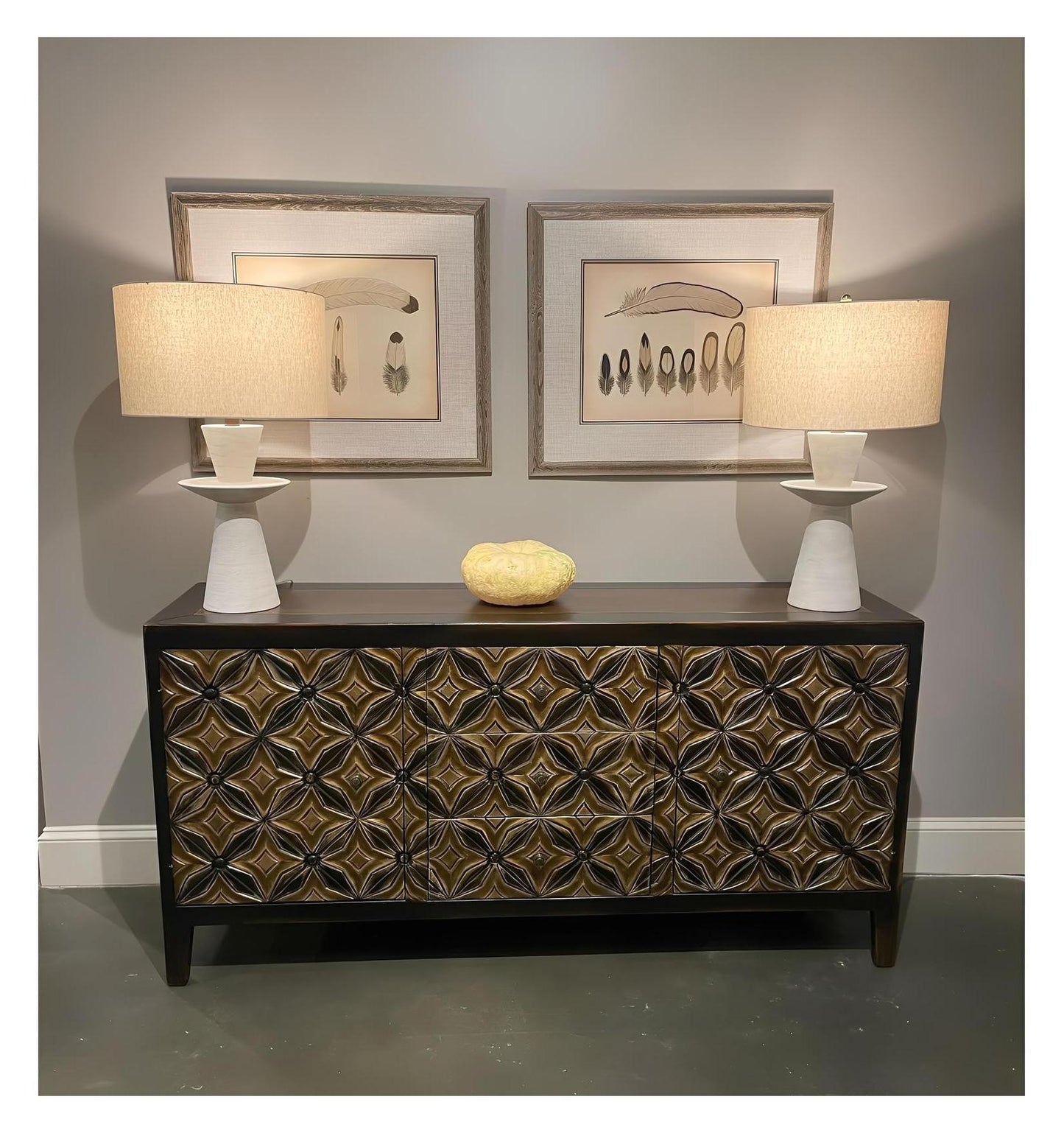 Belvedere Verona Espresso Dining Room Buffet Table - 18.5 x 72 x 36