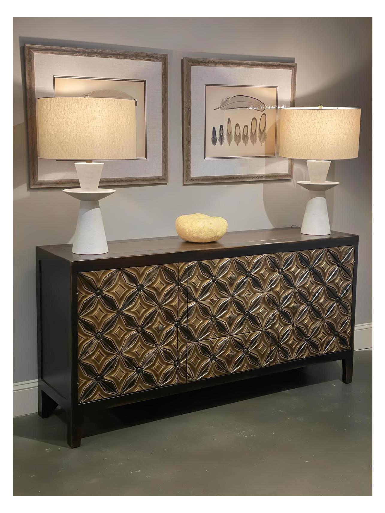 Belvedere Verona Espresso Dining Room Buffet Table - 18.5 x 72 x 36