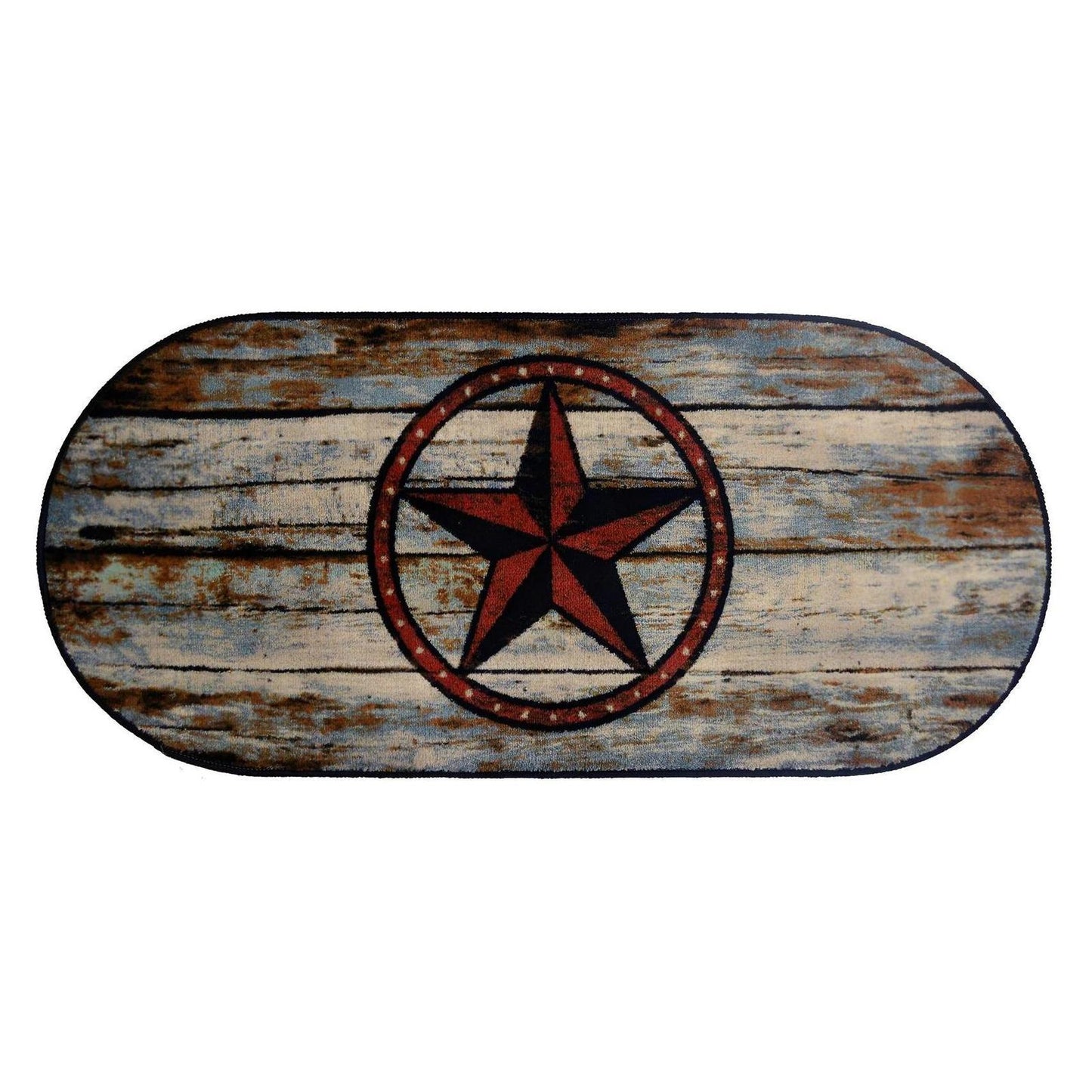 Cozy Cabin - Barn Star - 9x30" Washable ; (Pack of 13), Made in the USA, 8mm pile height