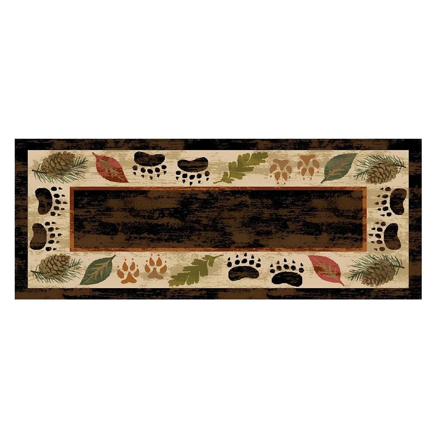 Cozy Cabin Timber Ridge Washable; Slip-Resistant Back, Made in the USA, 8mm pile height