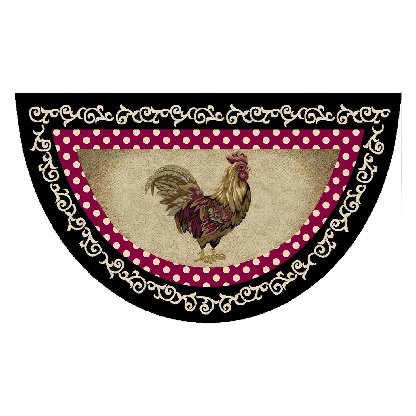 Cozy Cabin - Free Range 19"x31"- Washable; Slip-Resistant Back, Made in the USA, 8mm pile height