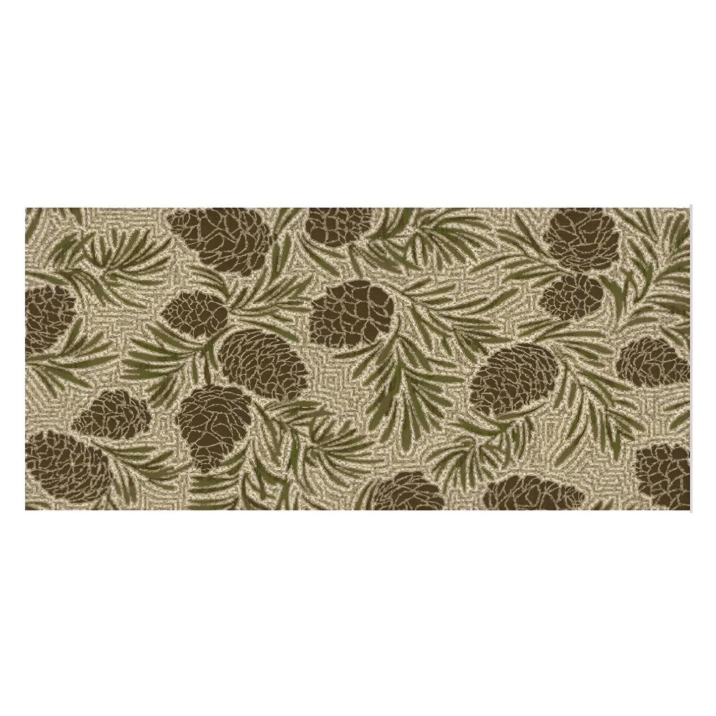 Cozy Cabin Evergreen Multi Washable; Slip-Resistant Back, Made in the USA, 8mm pile height