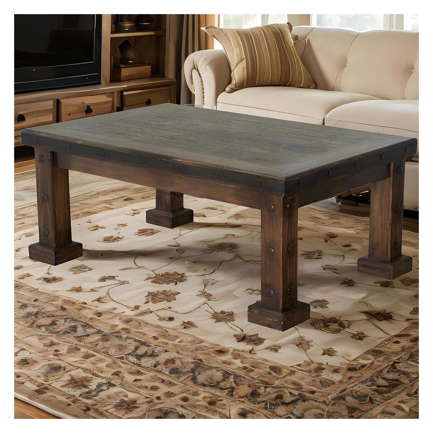 Whiskey River Rustic Coffee Table | 20 x 31 x 47