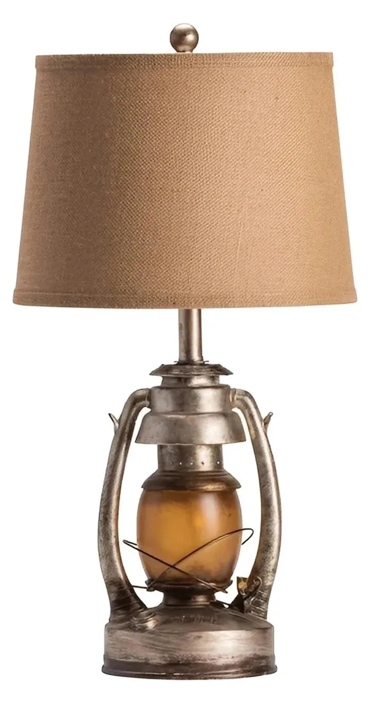 Vega Lantern of Lakehurst Table Lamps (2-Pack), Bronze, Rustic