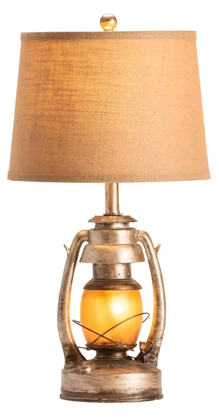 Vega Lantern of Lakehurst Table Lamps (2-Pack), Bronze, Rustic