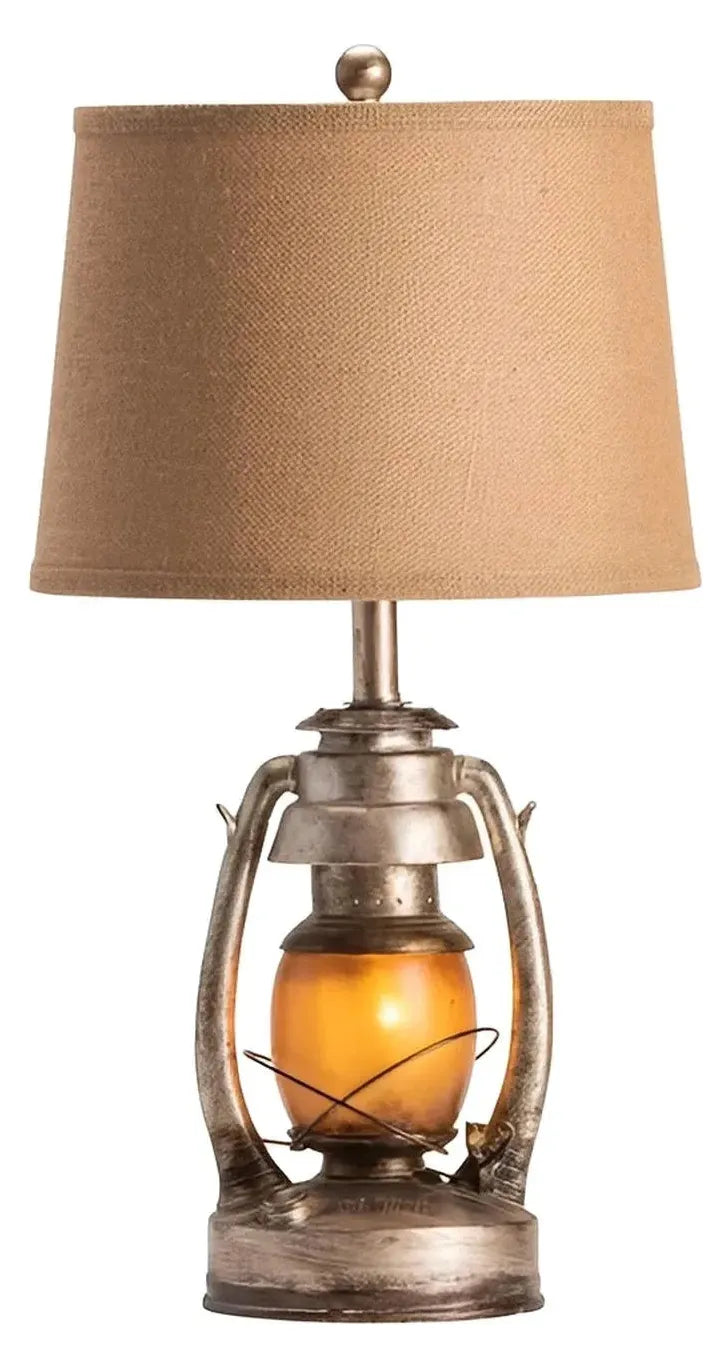 Vega Lantern of Lakehurst Table Lamps (2-Pack), Bronze, Rustic