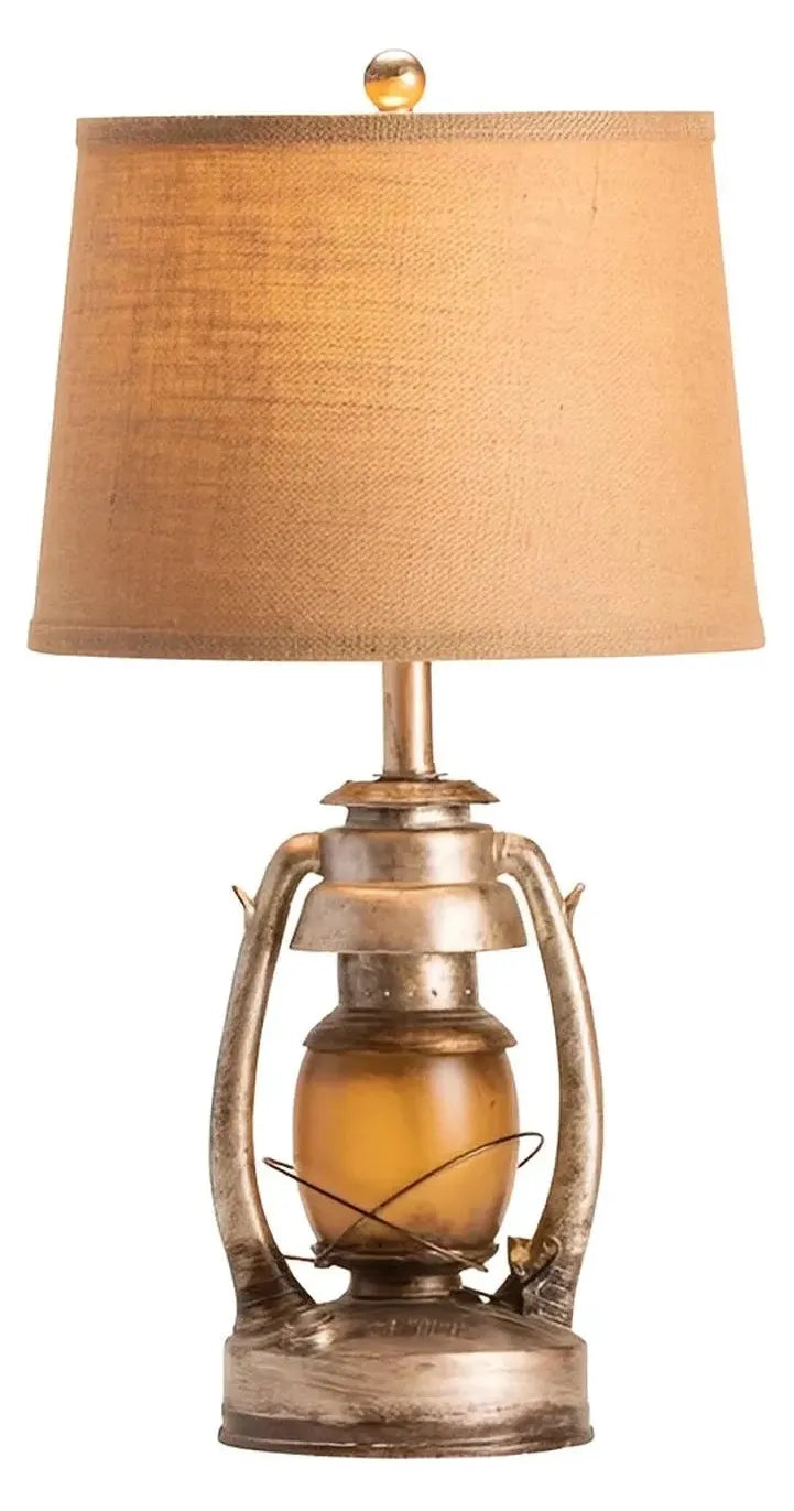 Vega Lantern of Lakehurst Table Lamps (2-Pack), Bronze, Rustic