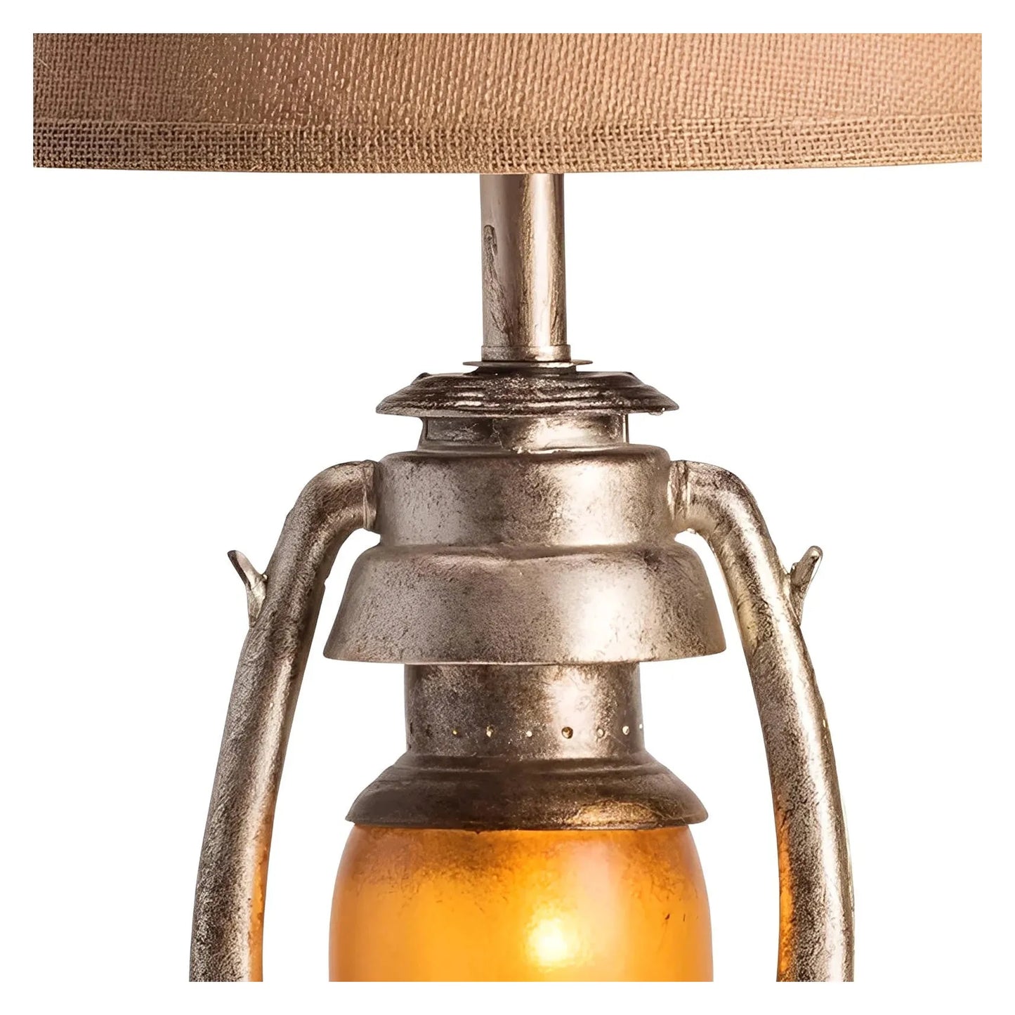 Vega Lantern of Lakehurst Table Lamps (2-Pack), Bronze, Rustic